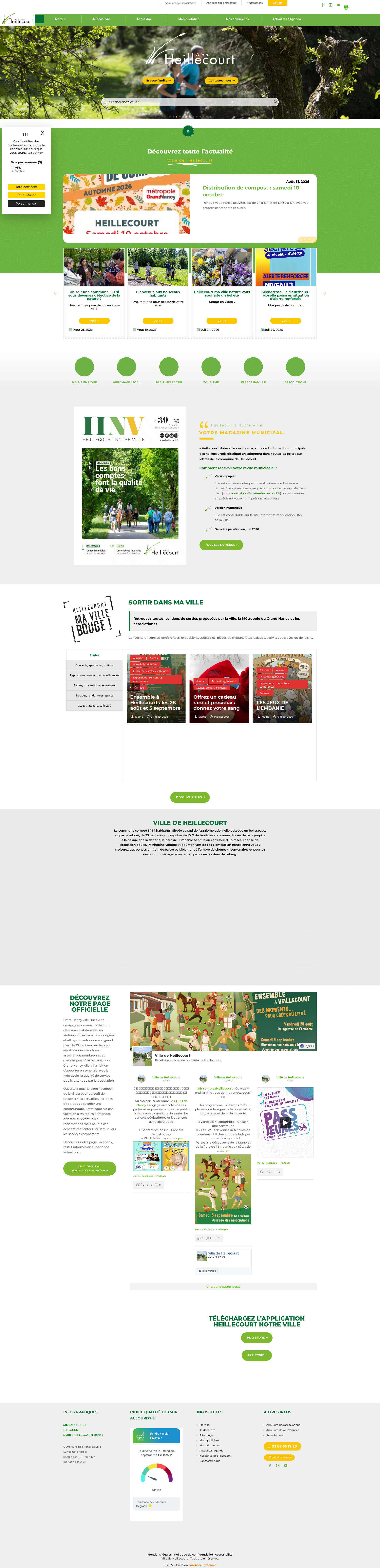 Aperçu du site