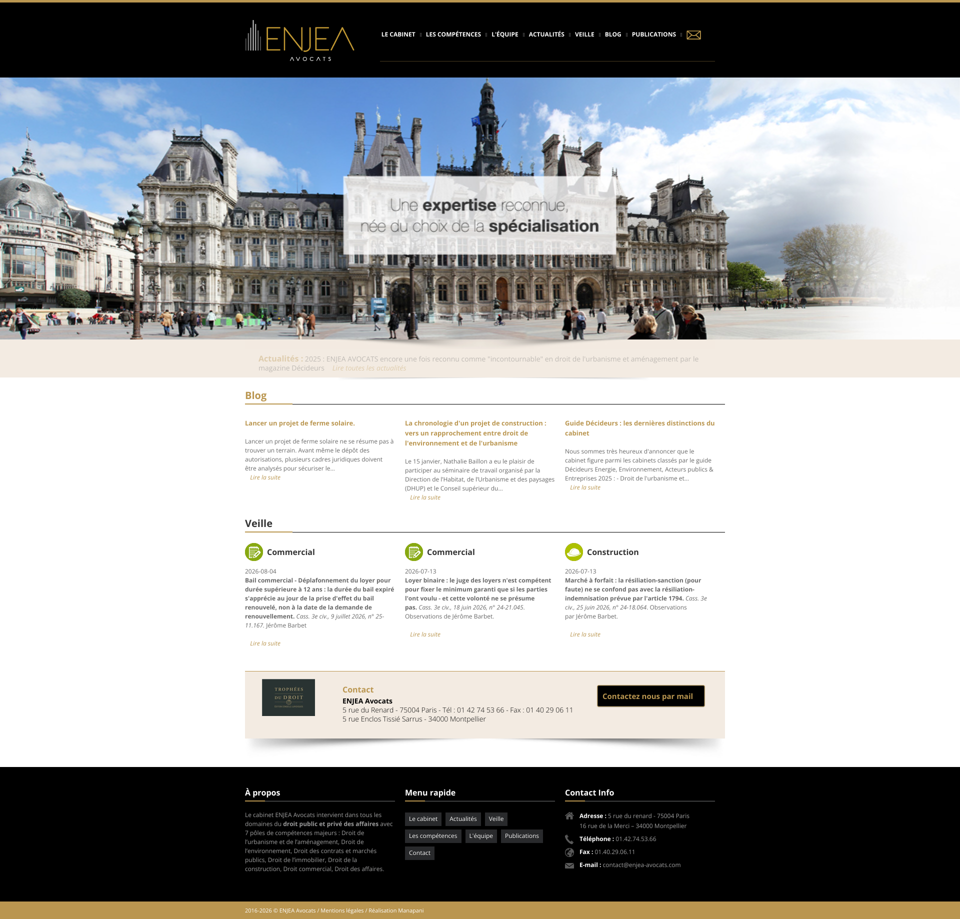 Aperçu du site