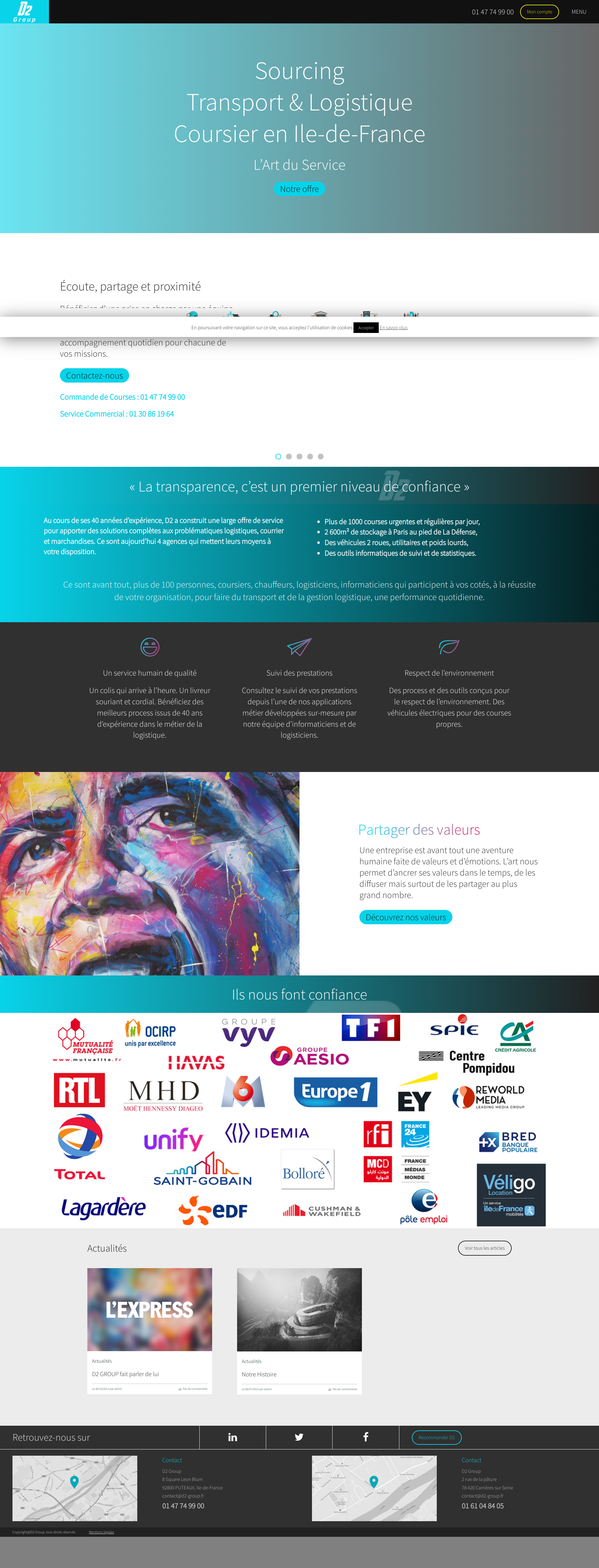 Aperçu du site