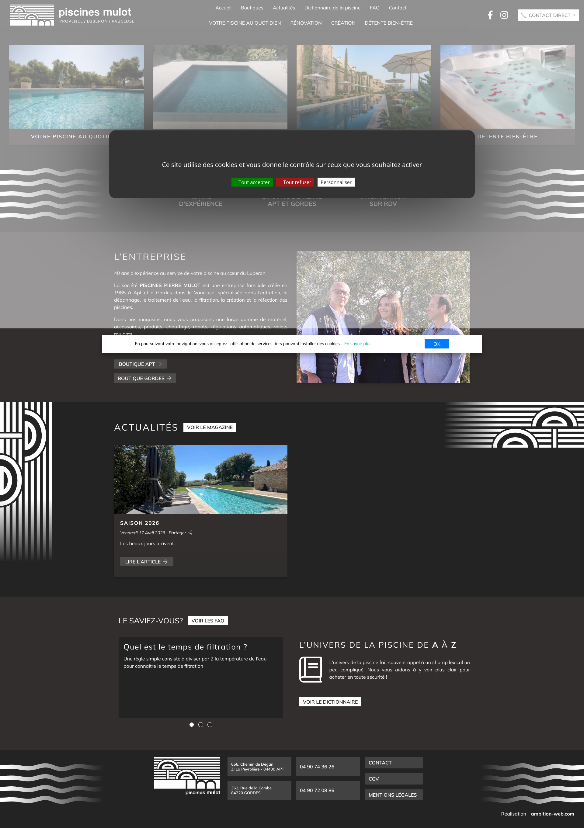 Aperçu du site