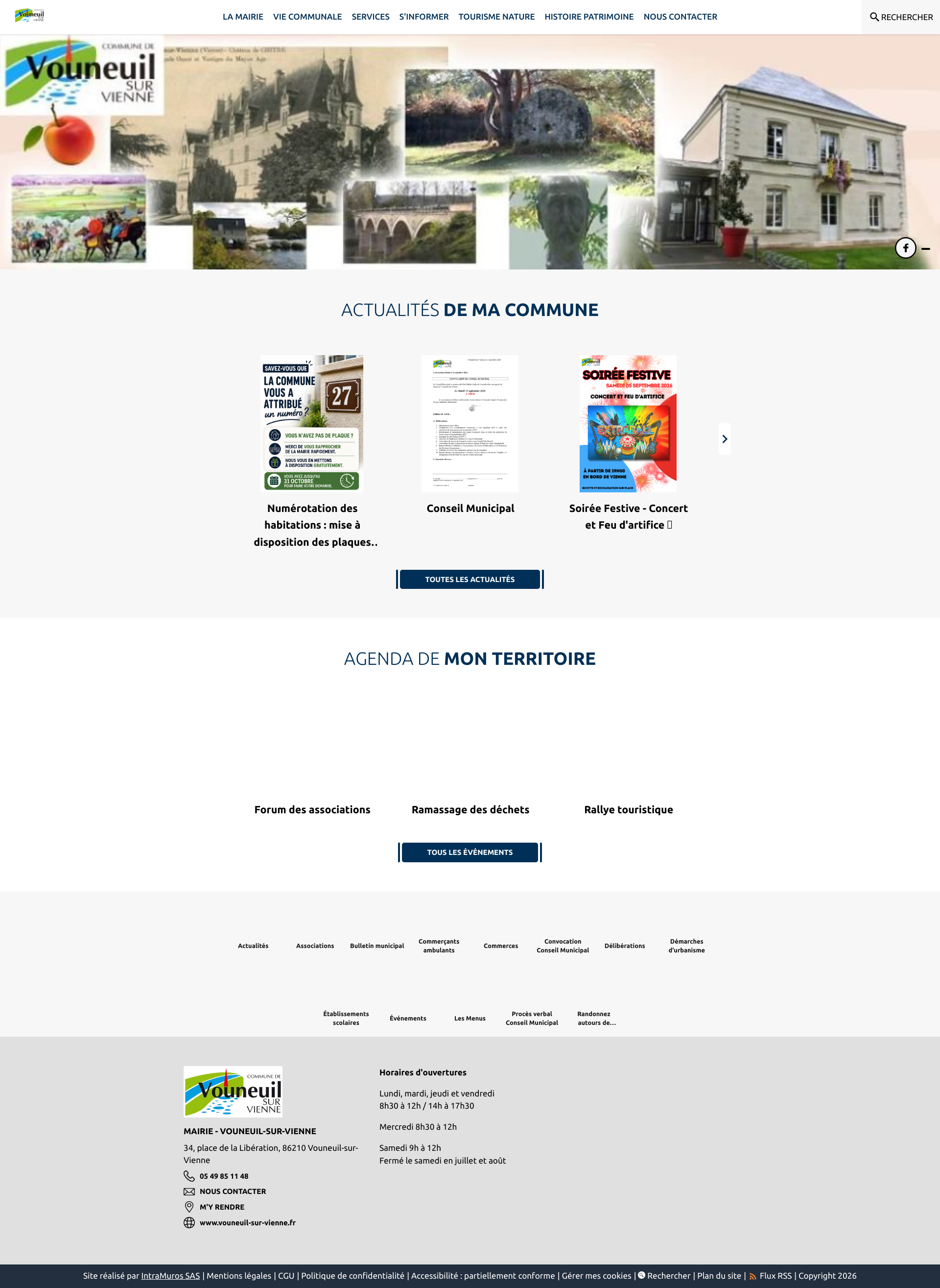 Aperçu du site