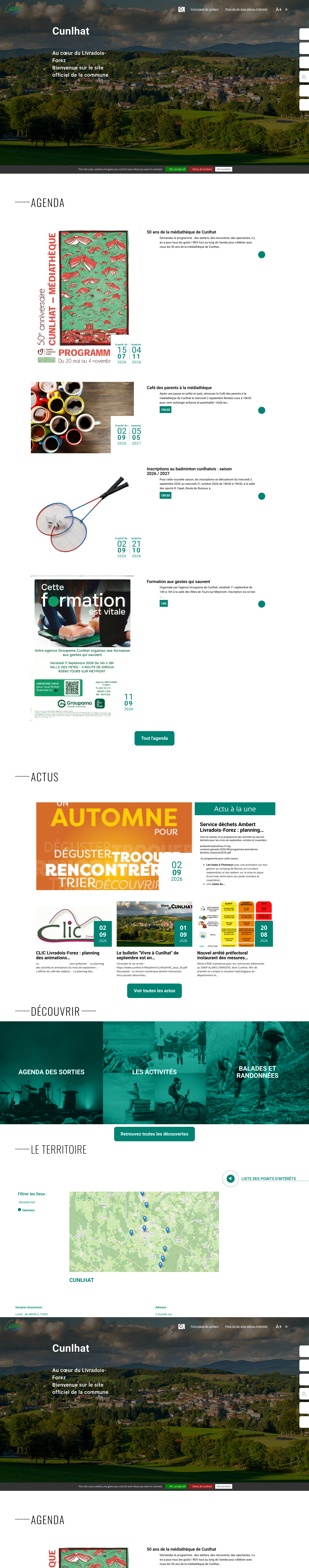 Aperçu du site