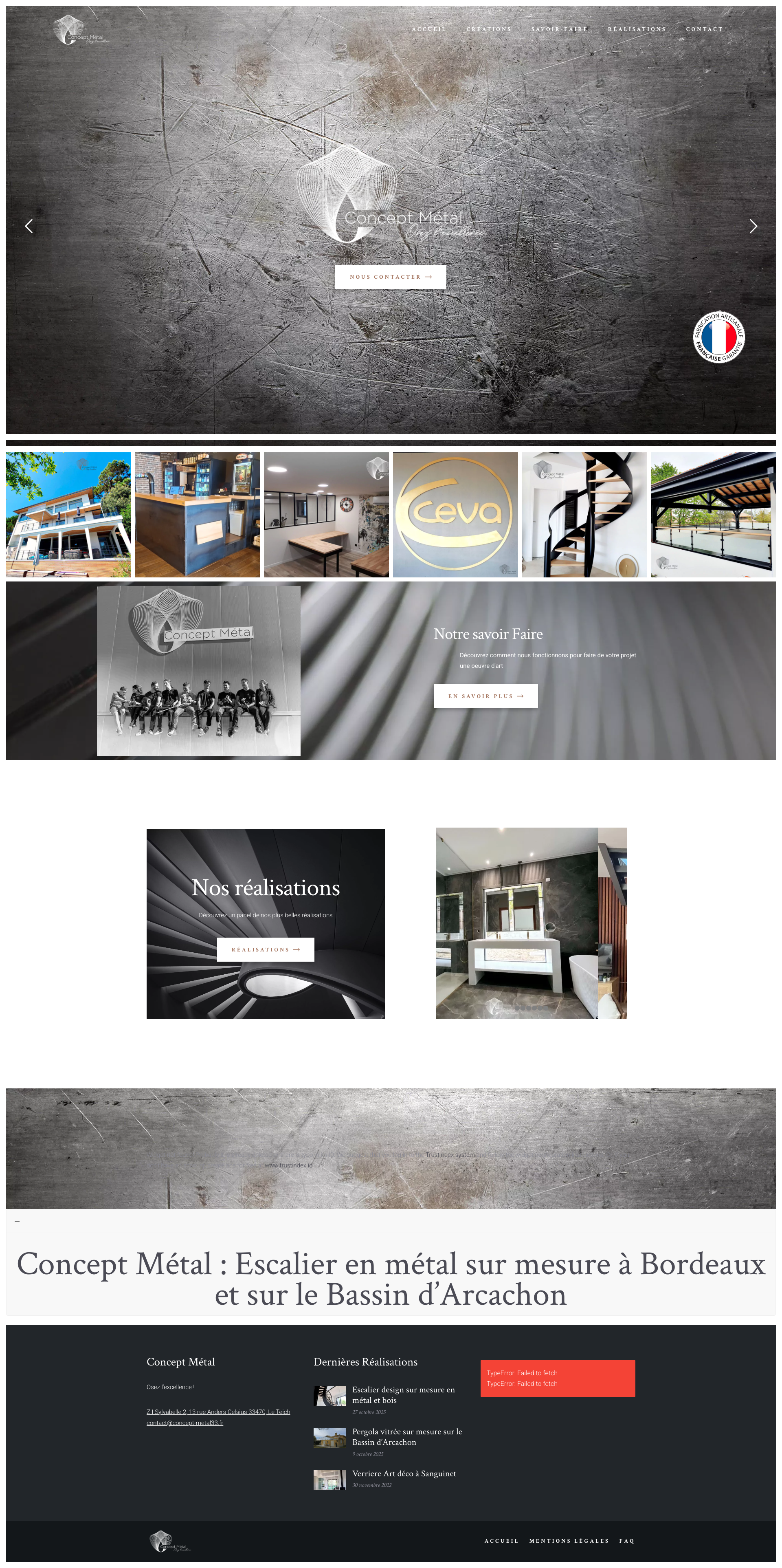 Aperçu du site