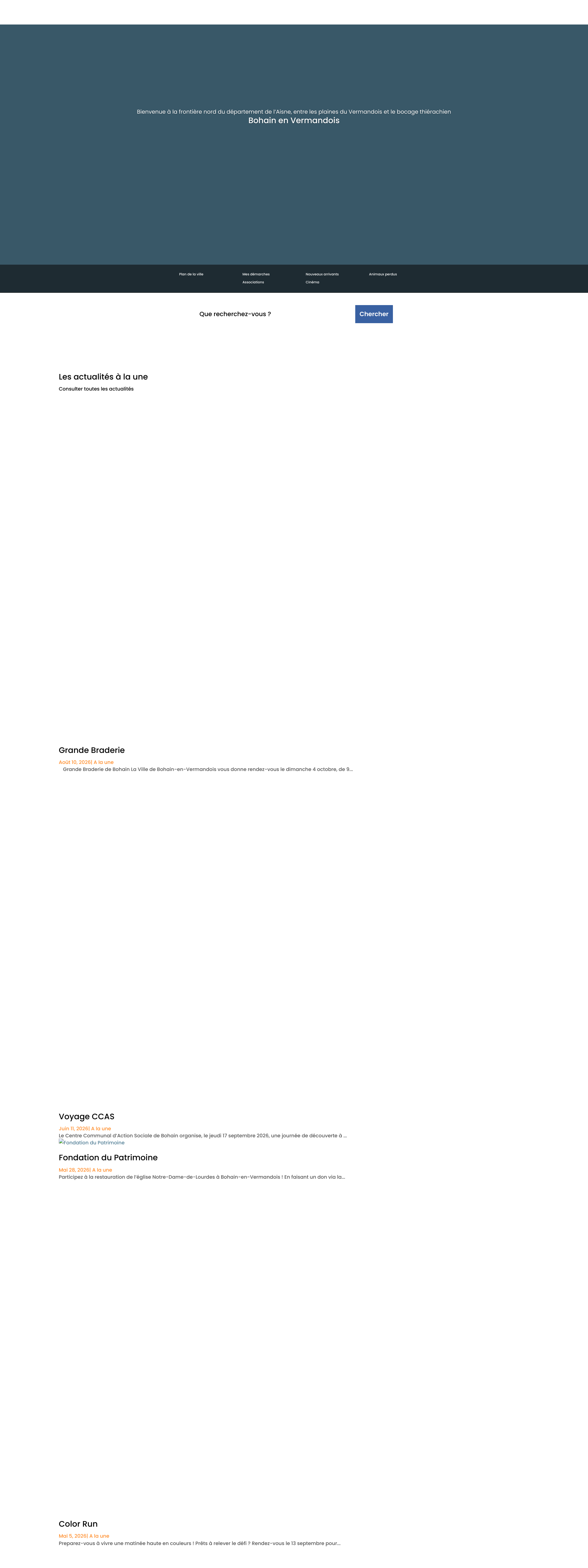 Aperçu du site