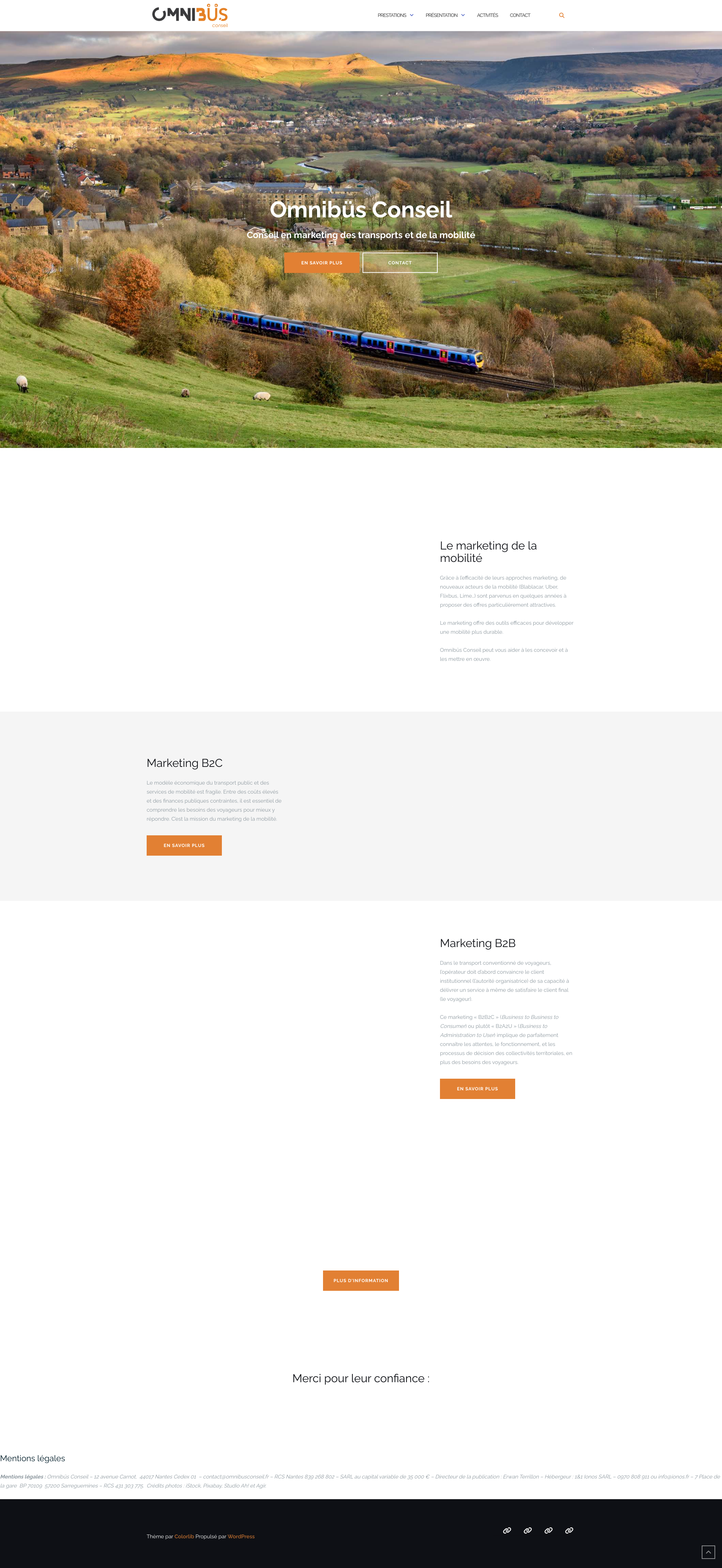 Aperçu du site