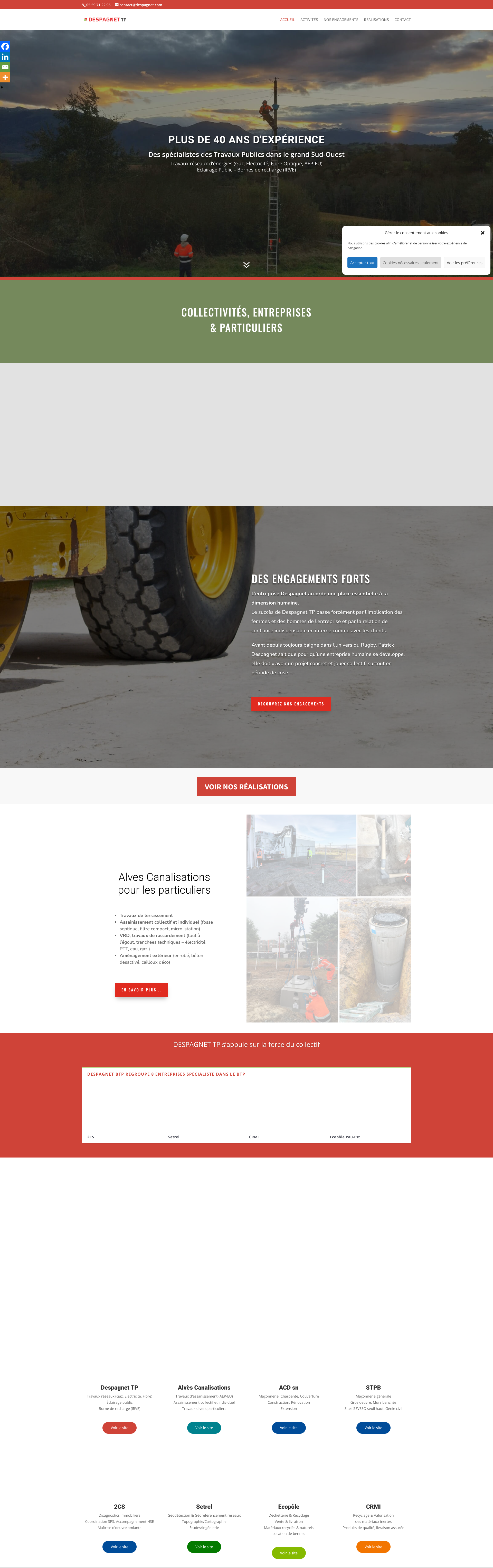 Aperçu du site