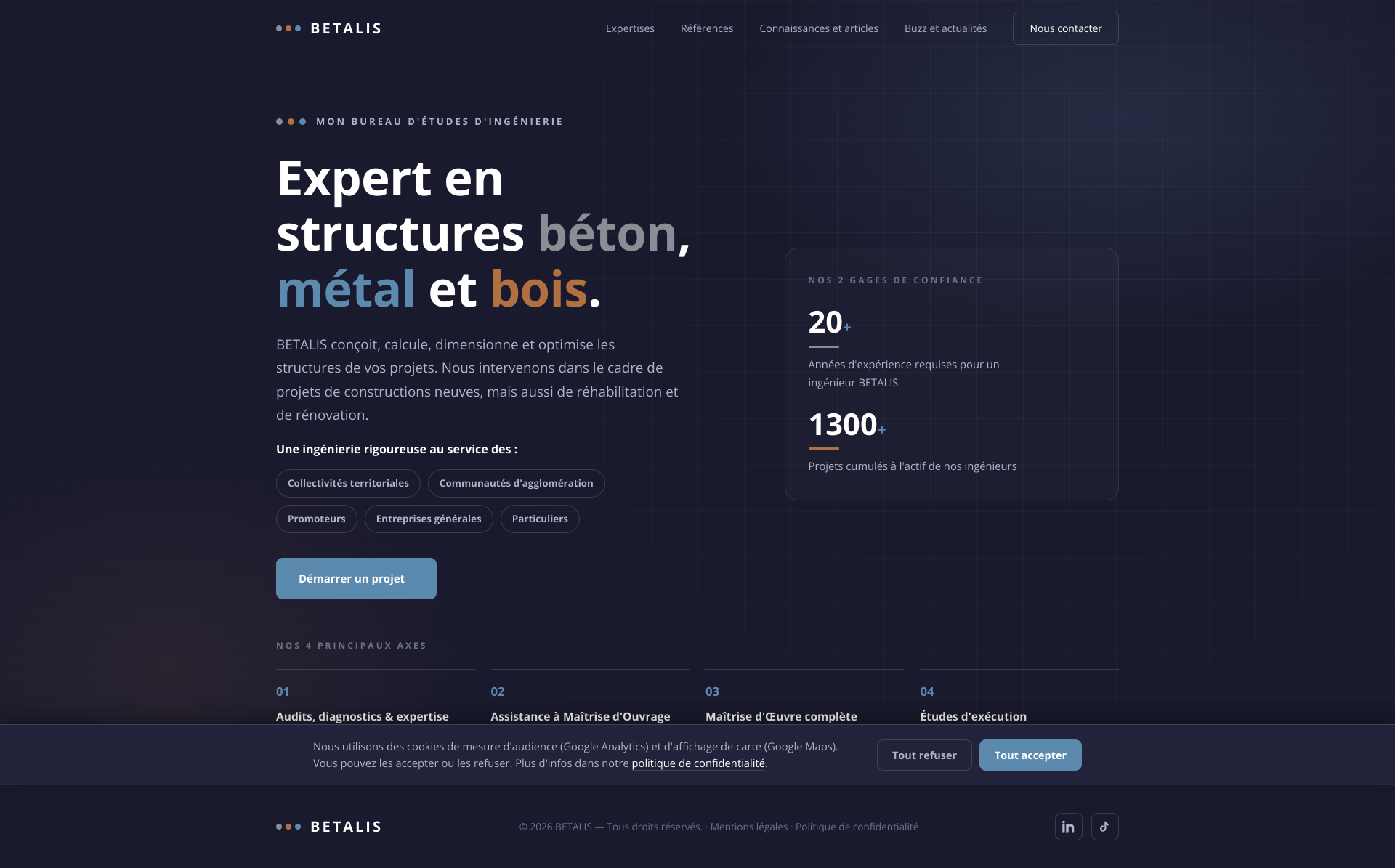 Aperçu du site