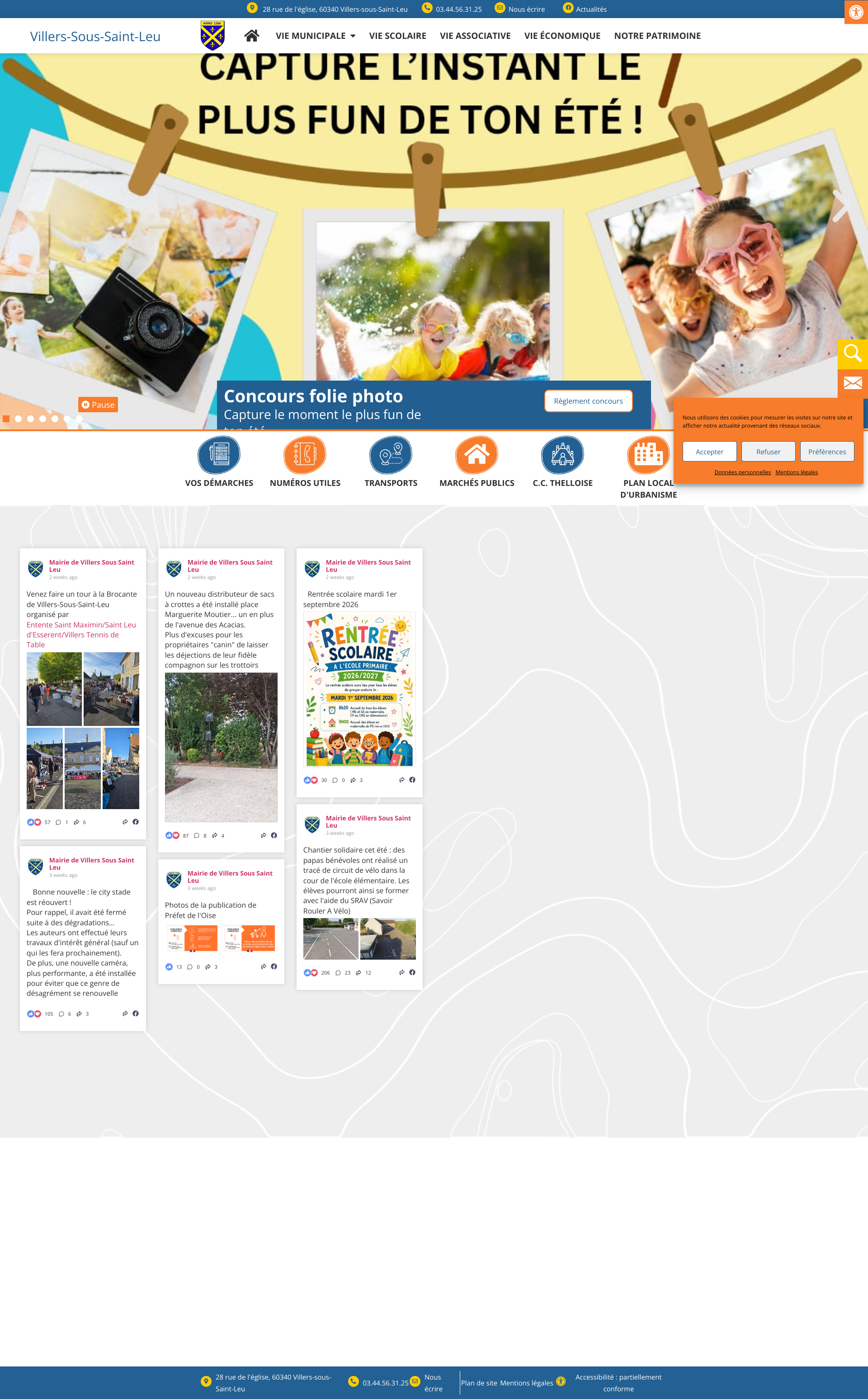Aperçu du site
