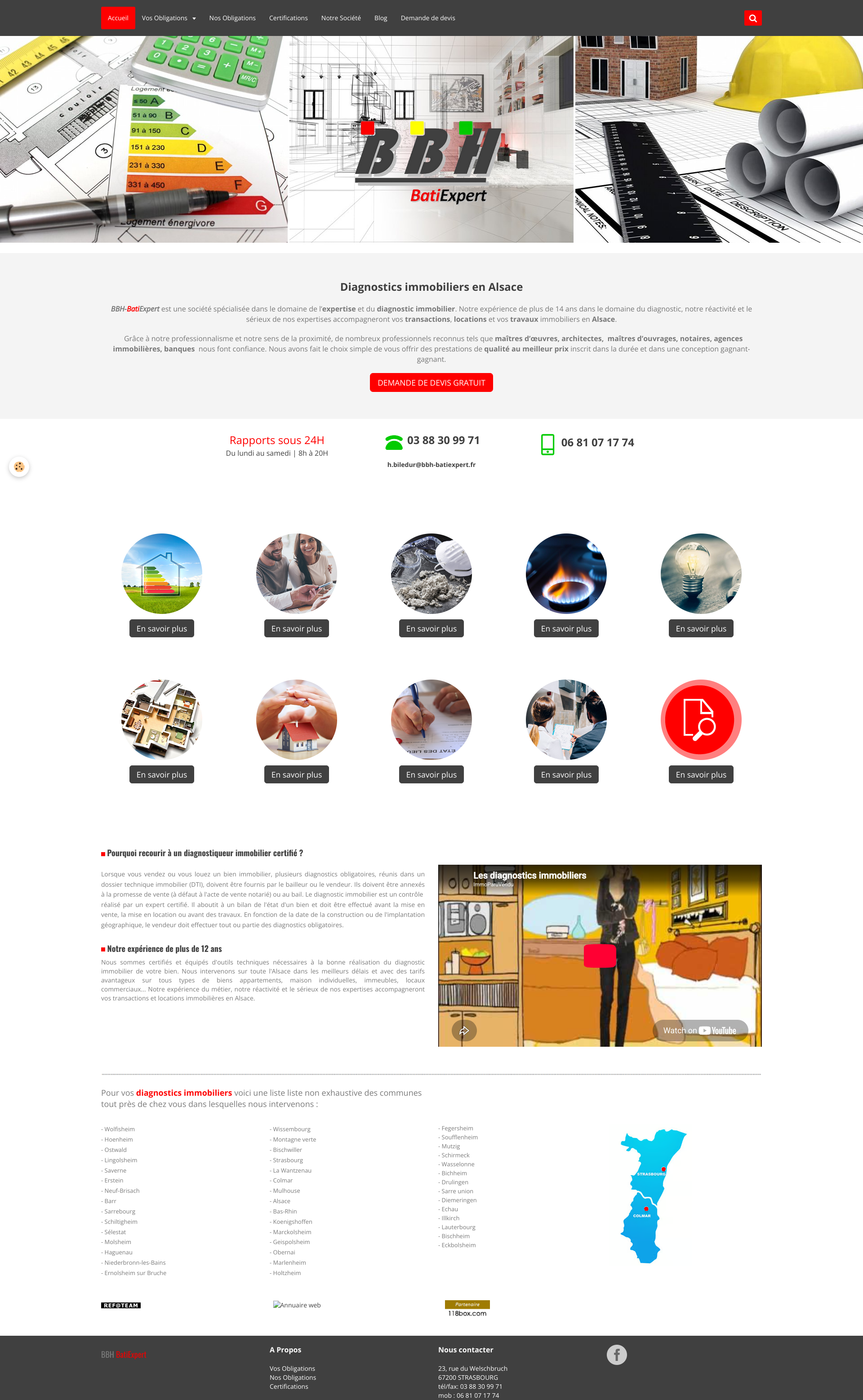 Aperçu du site