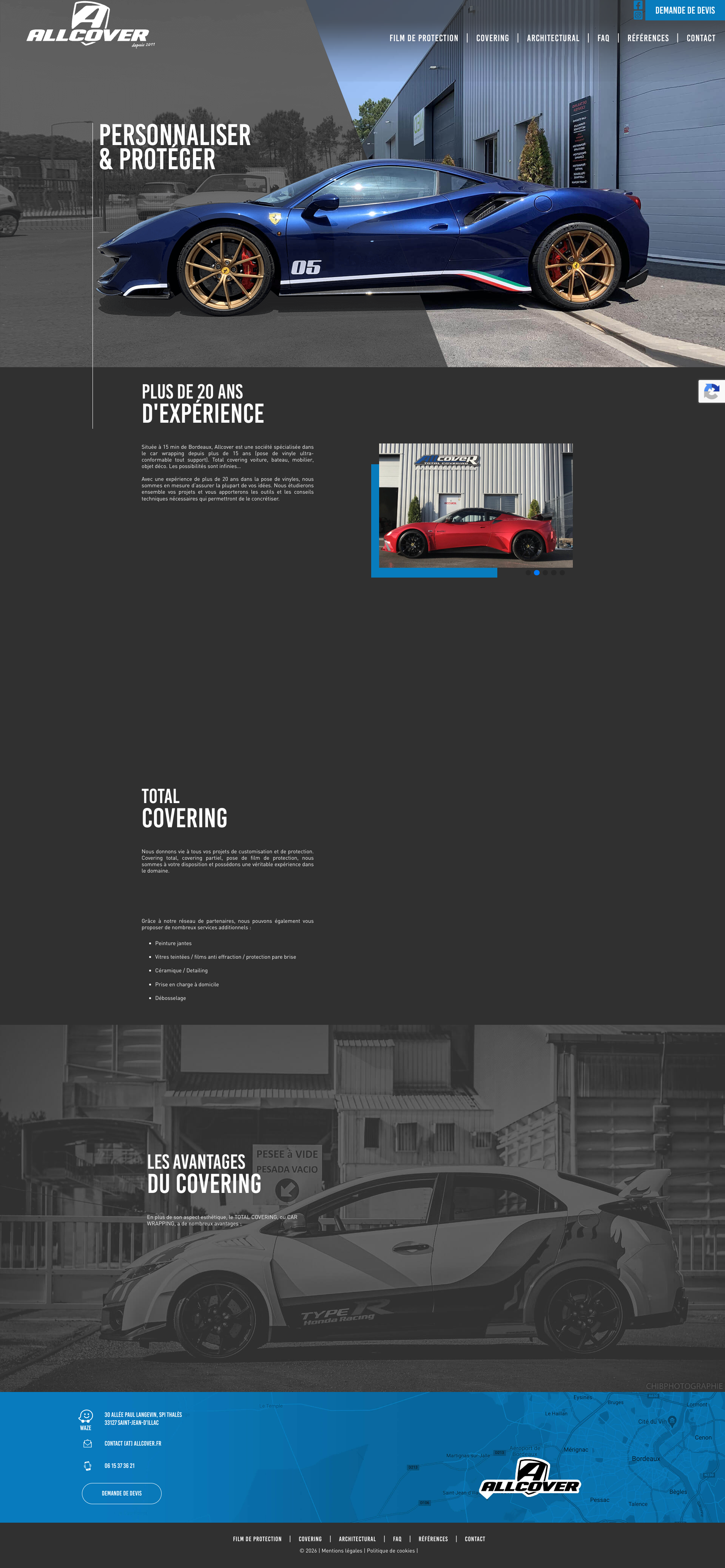 Aperçu du site