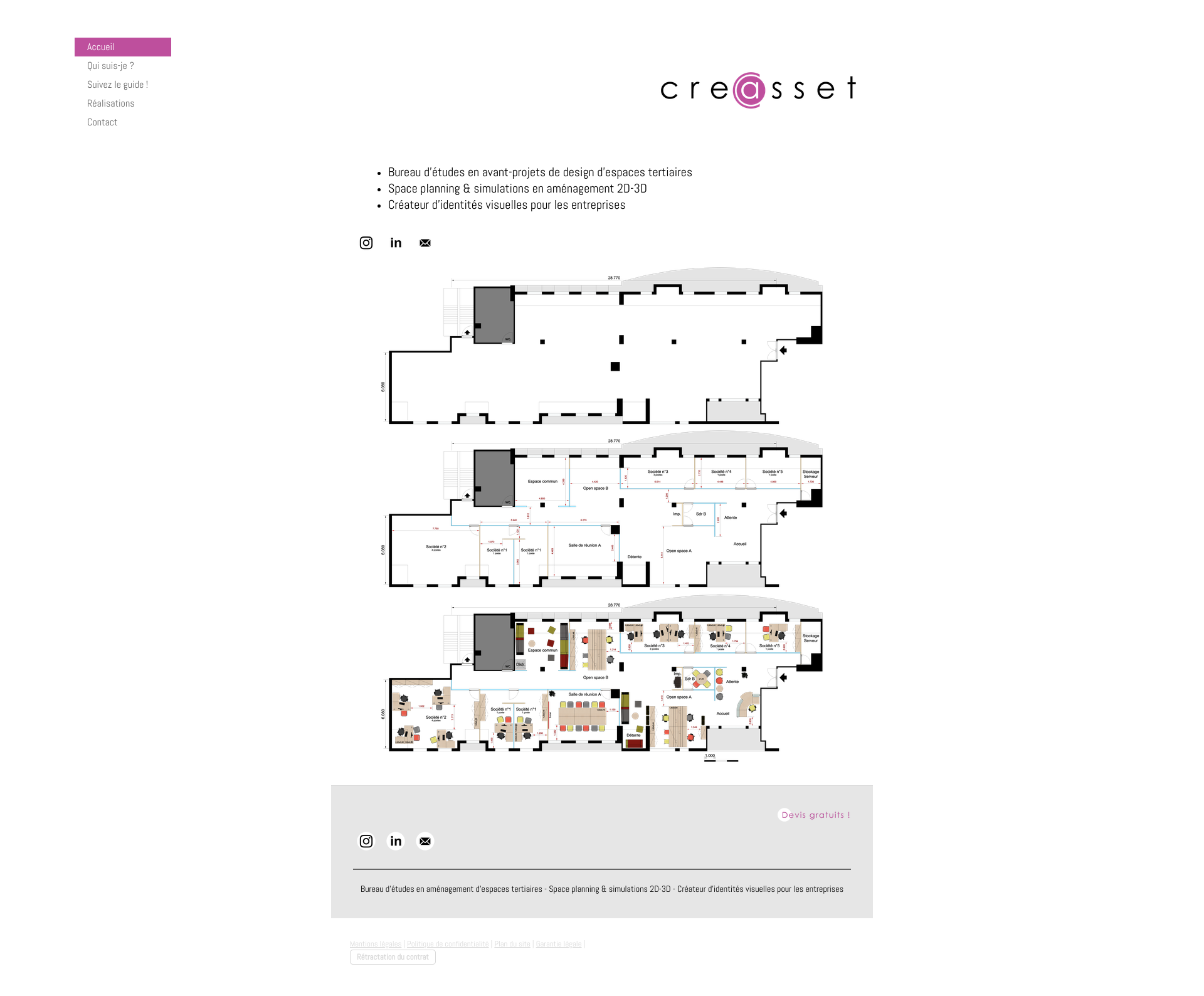 Aperçu du site
