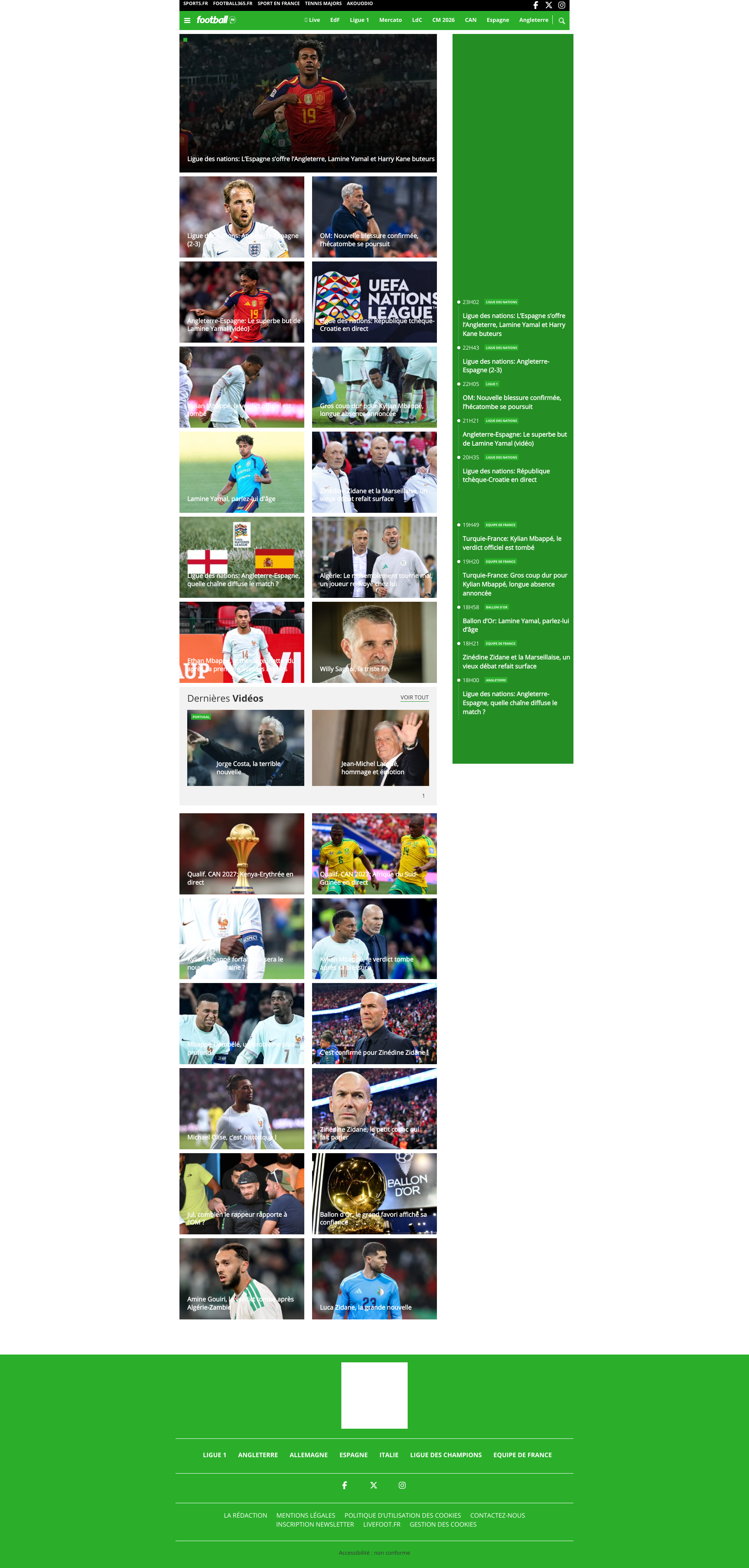 Aperçu du site