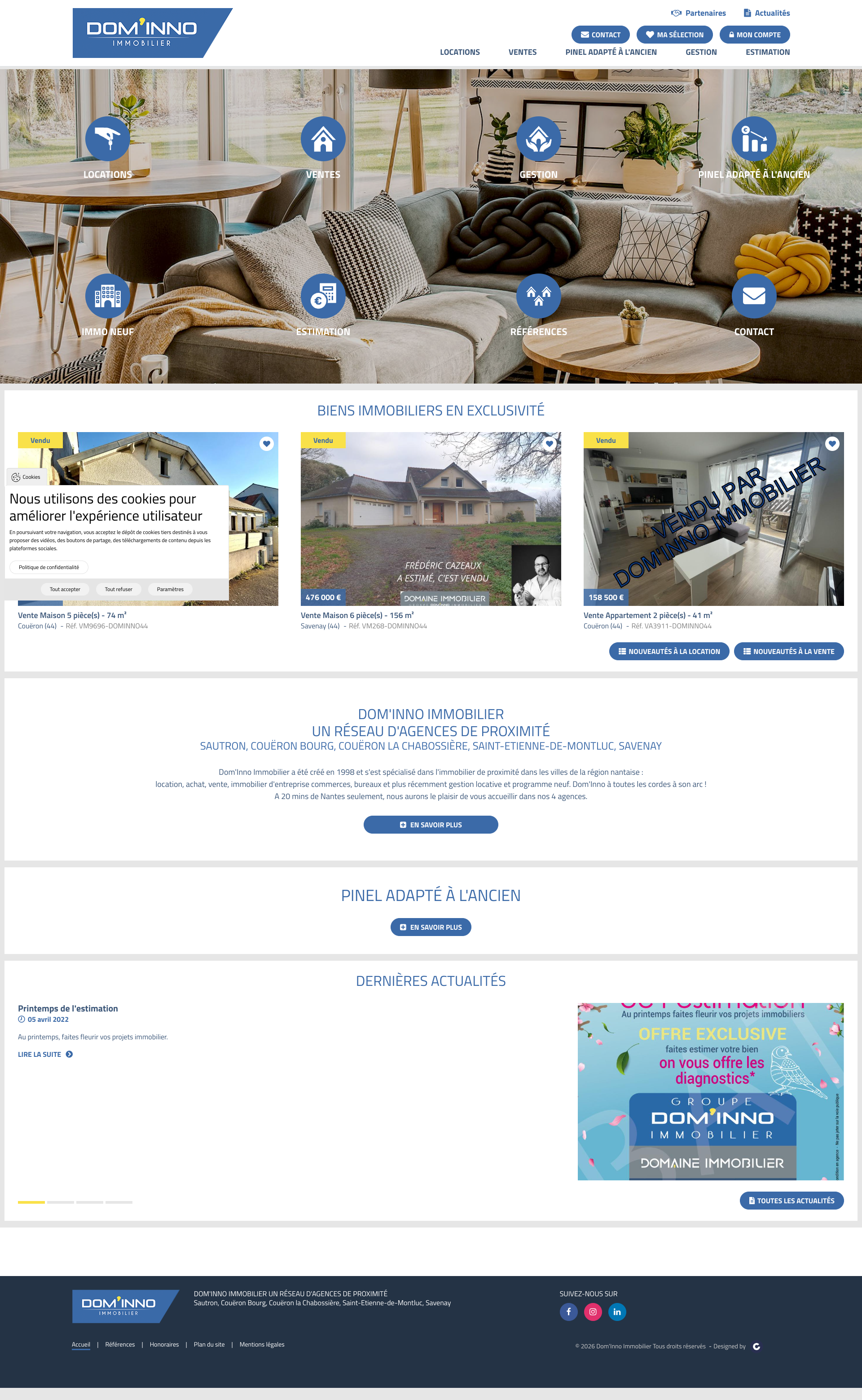 Aperçu du site