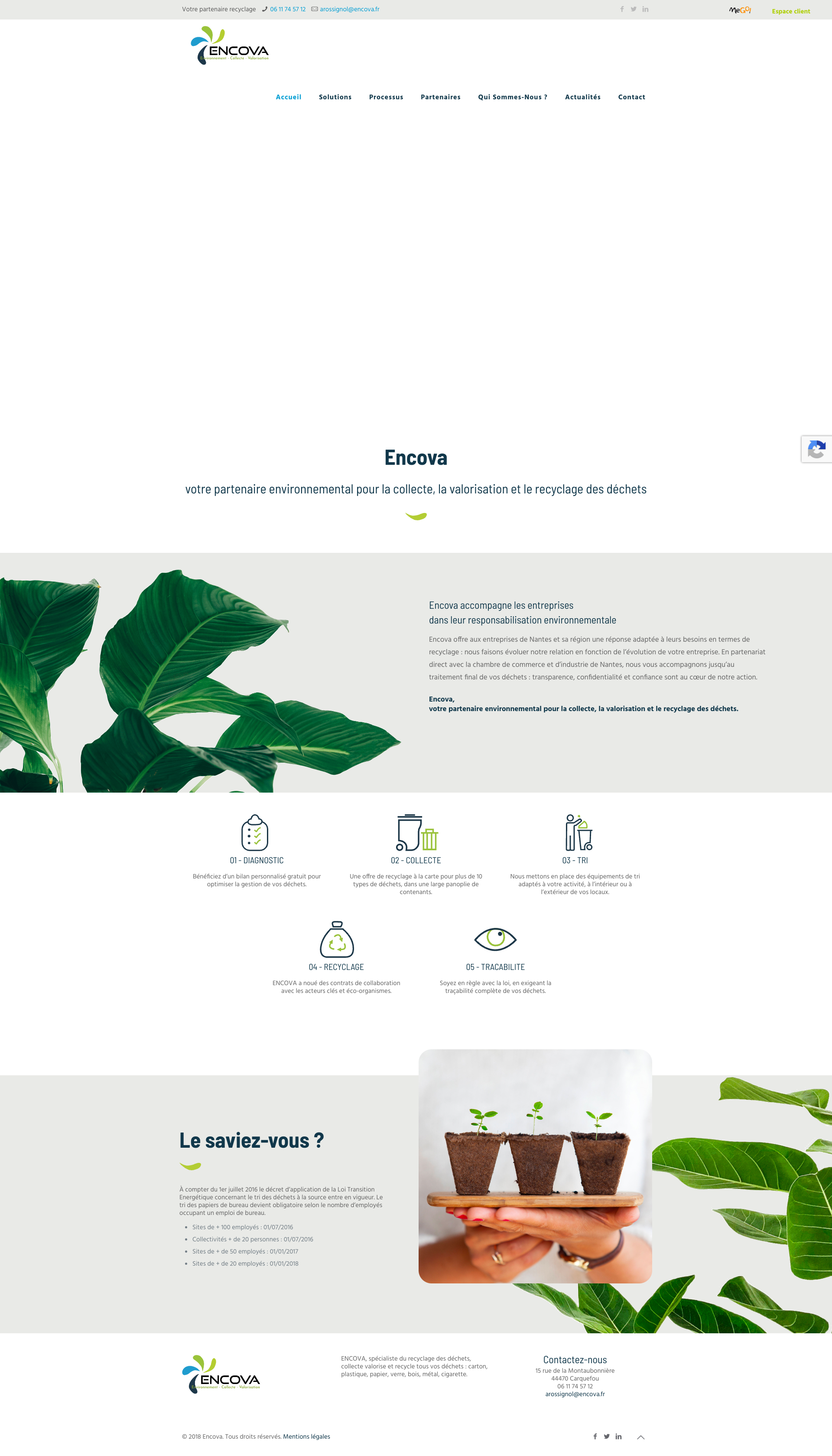 Aperçu du site