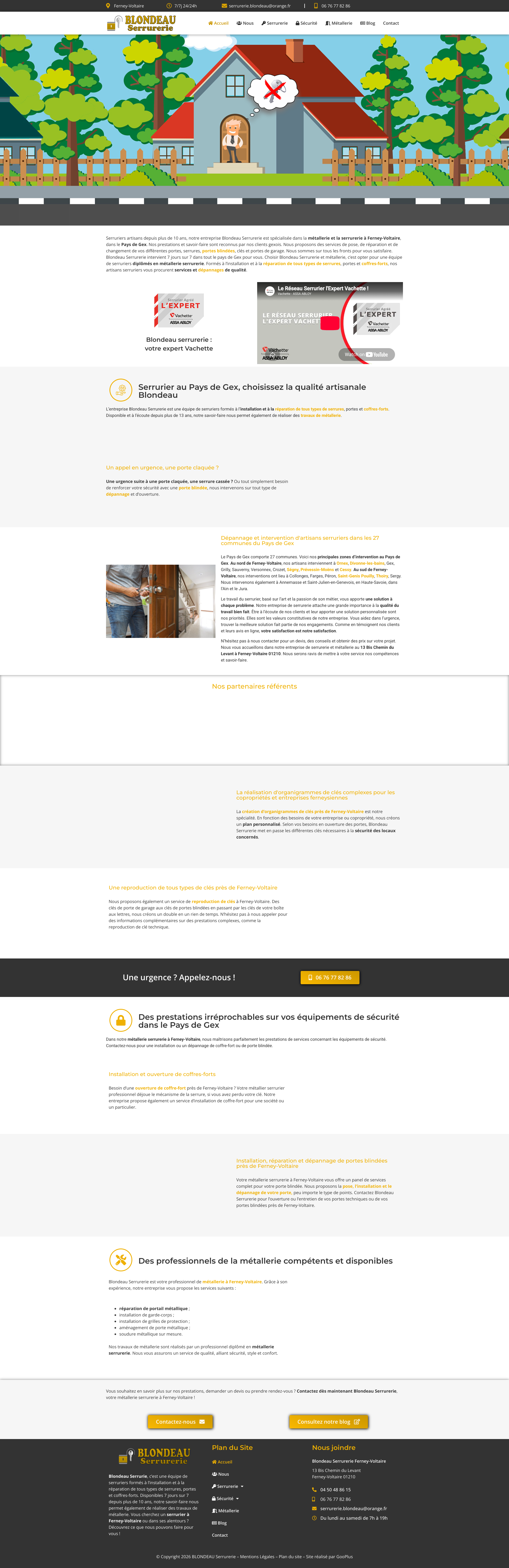 Aperçu du site