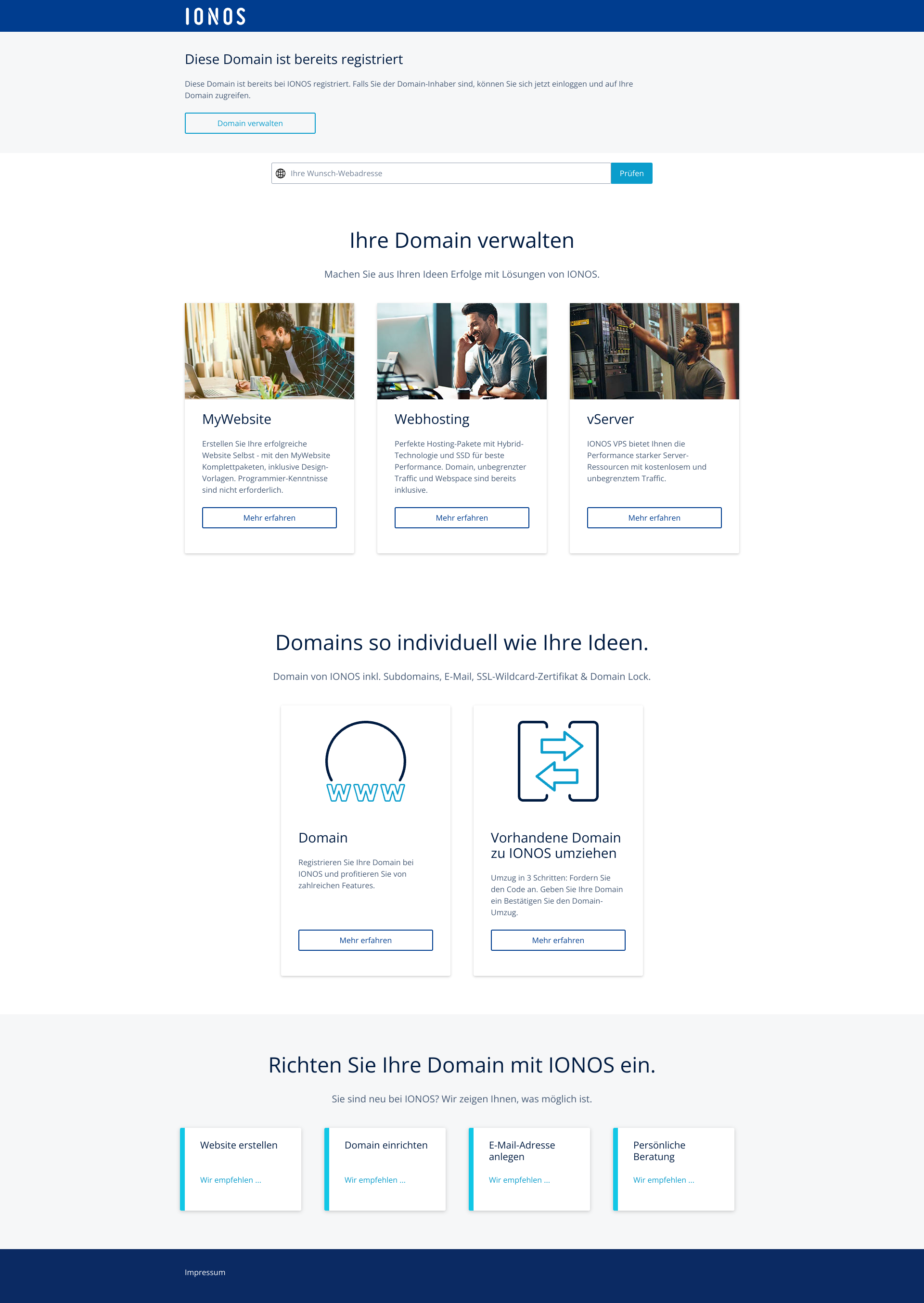 Aperçu du site