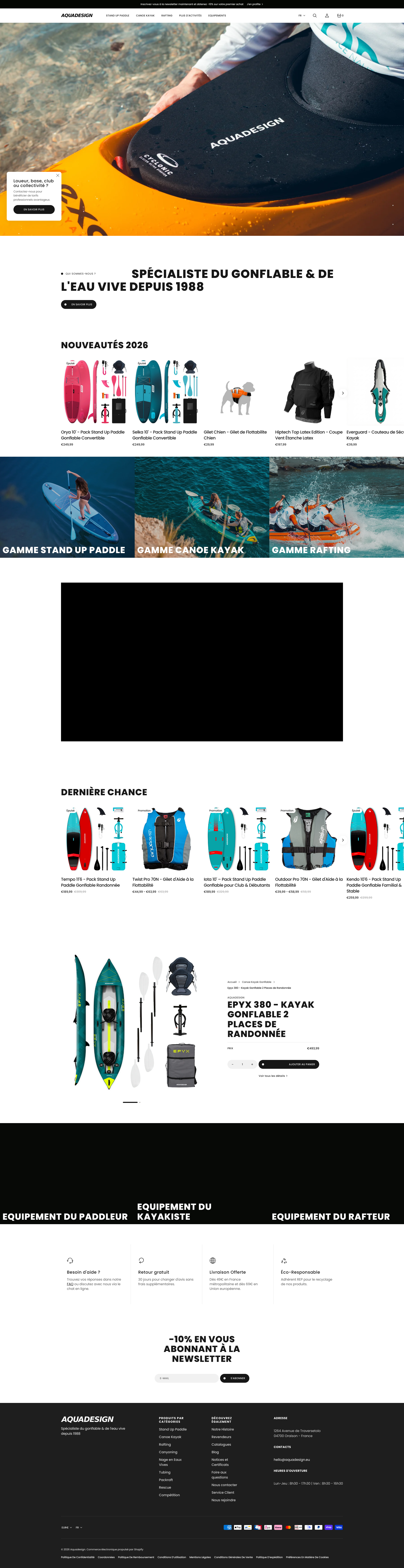 Aperçu du site