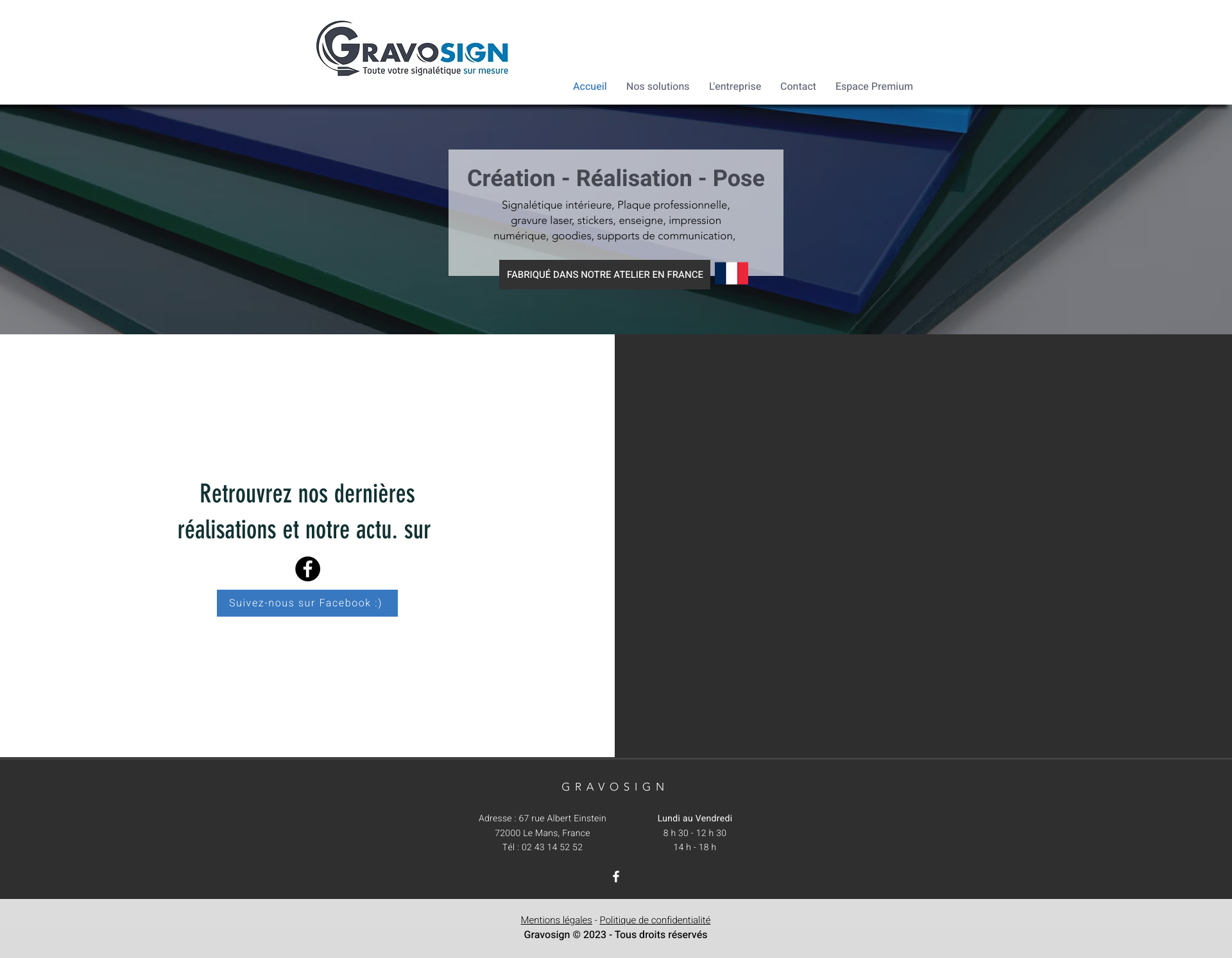 Aperçu du site