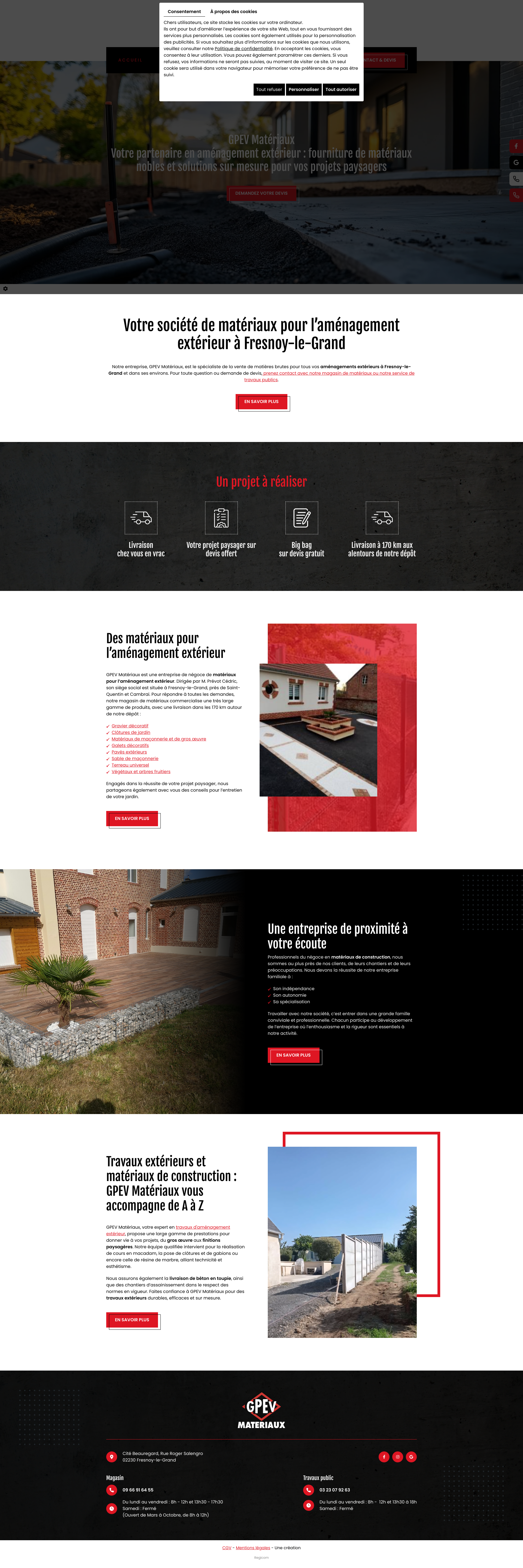 Aperçu du site