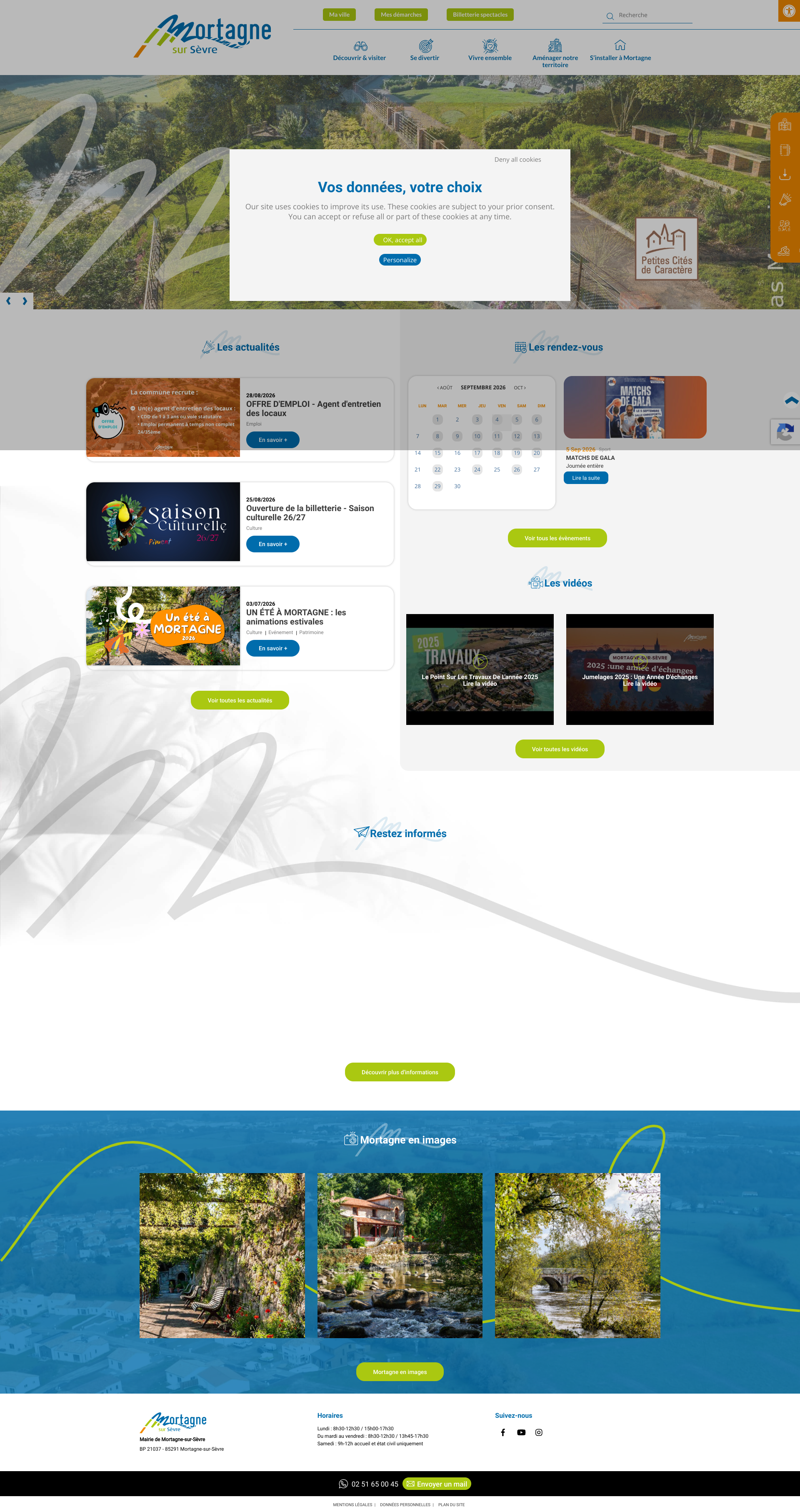 Aperçu du site