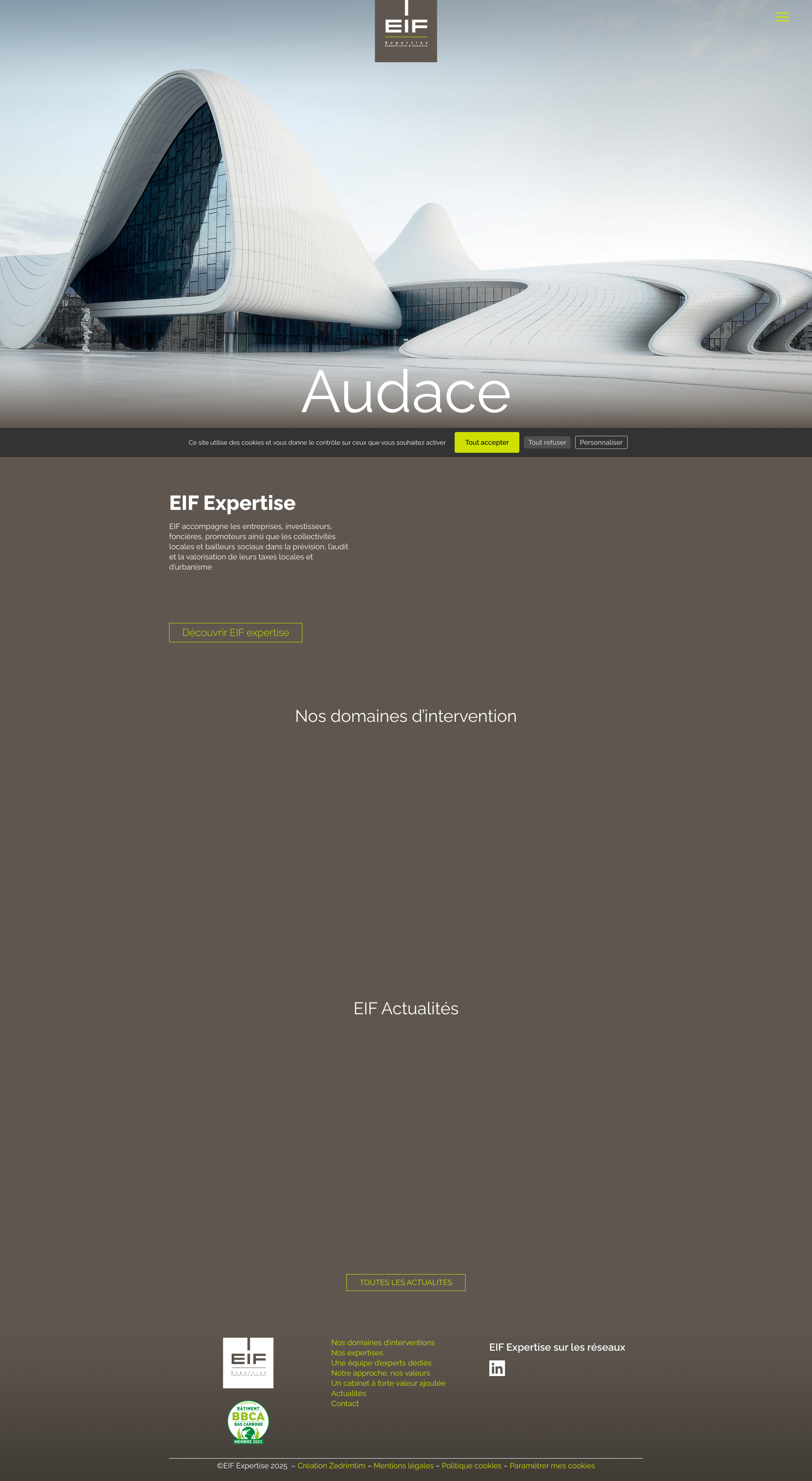 Aperçu du site
