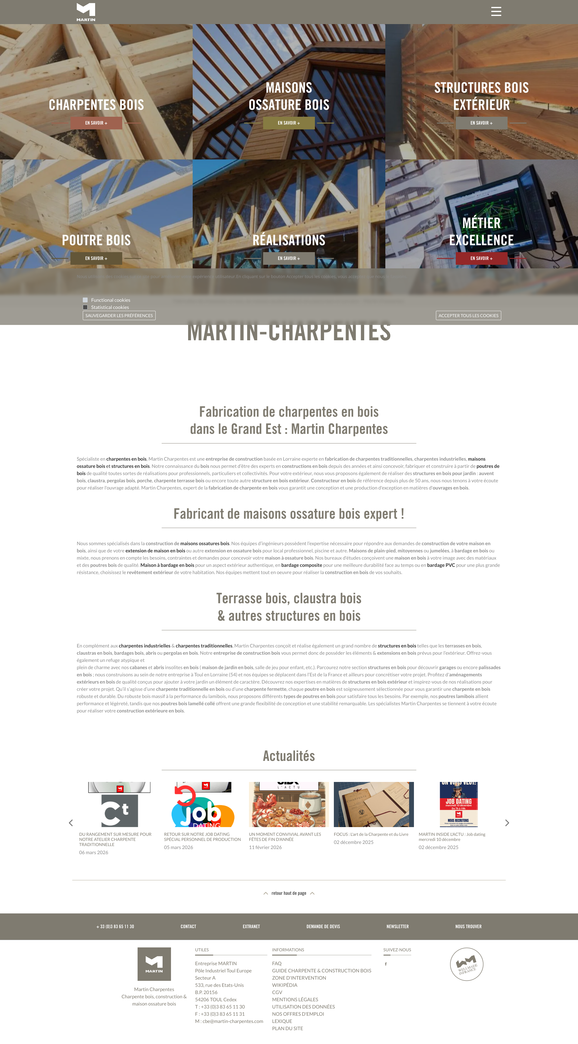 Aperçu du site