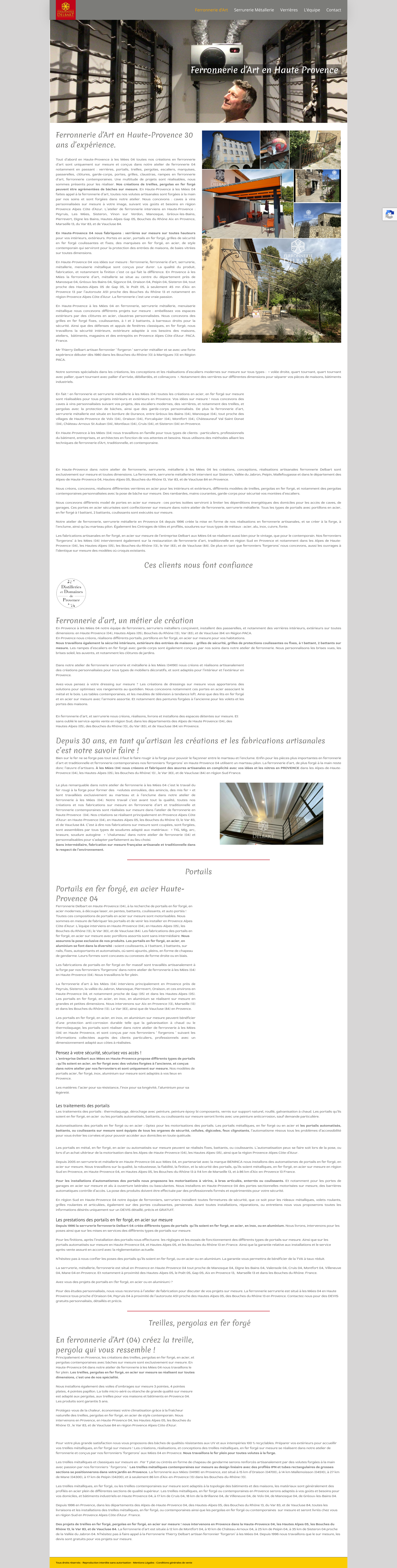 Aperçu du site