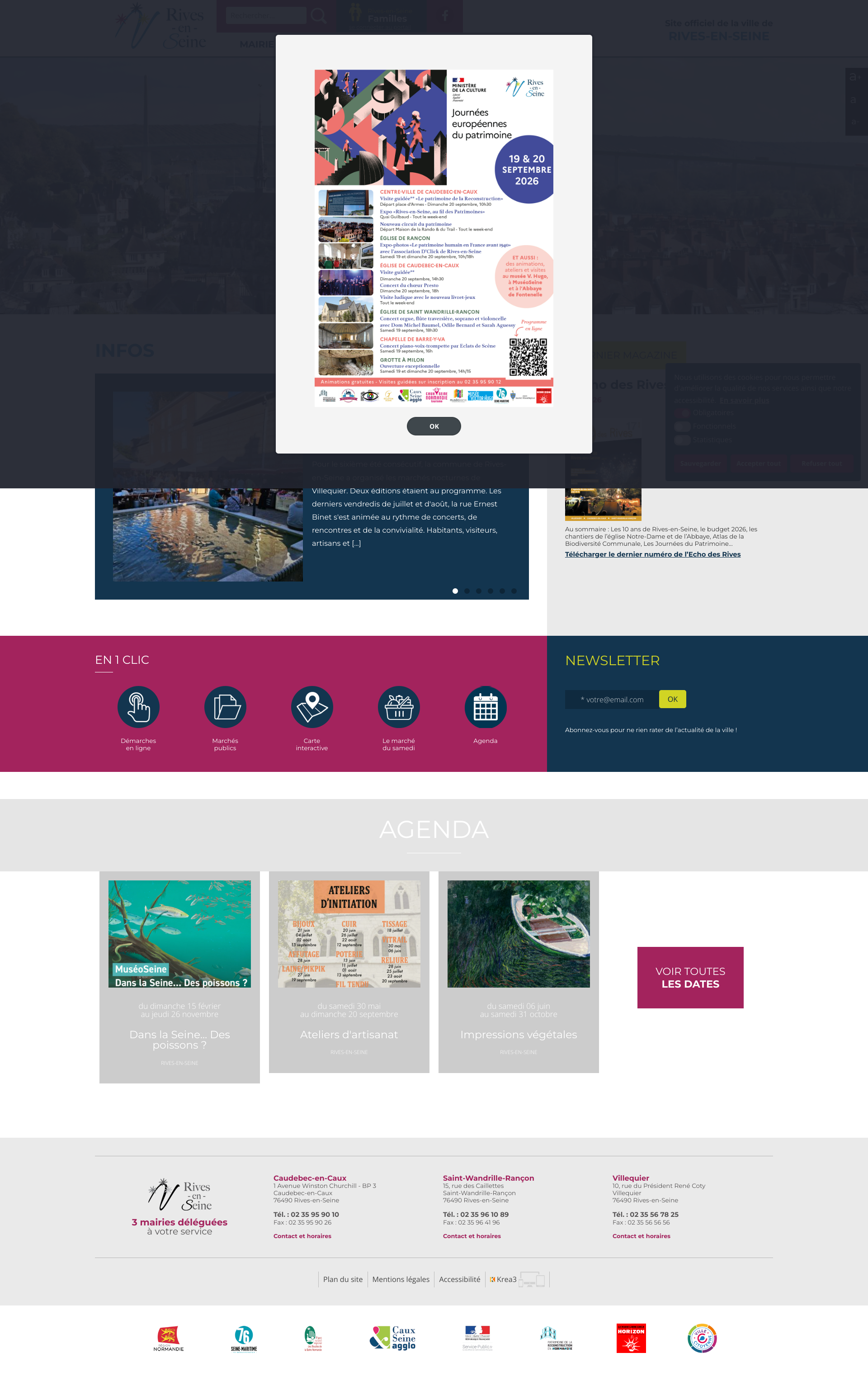 Aperçu du site