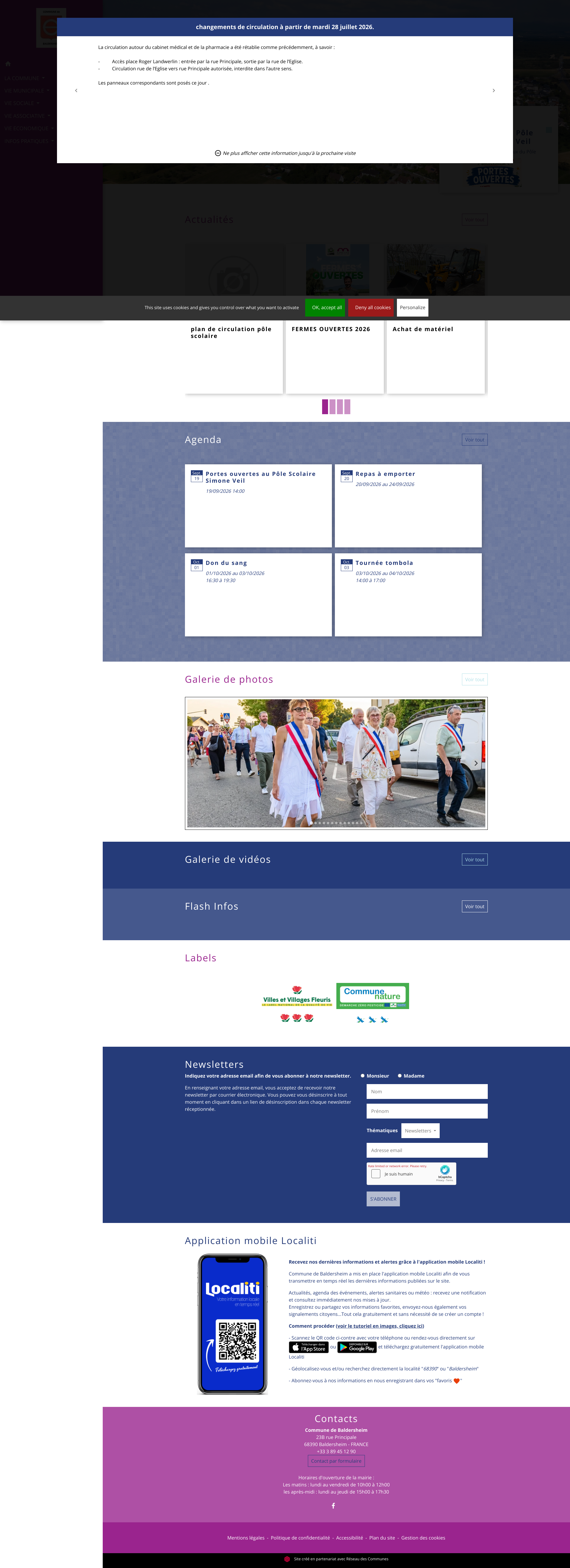 Aperçu du site