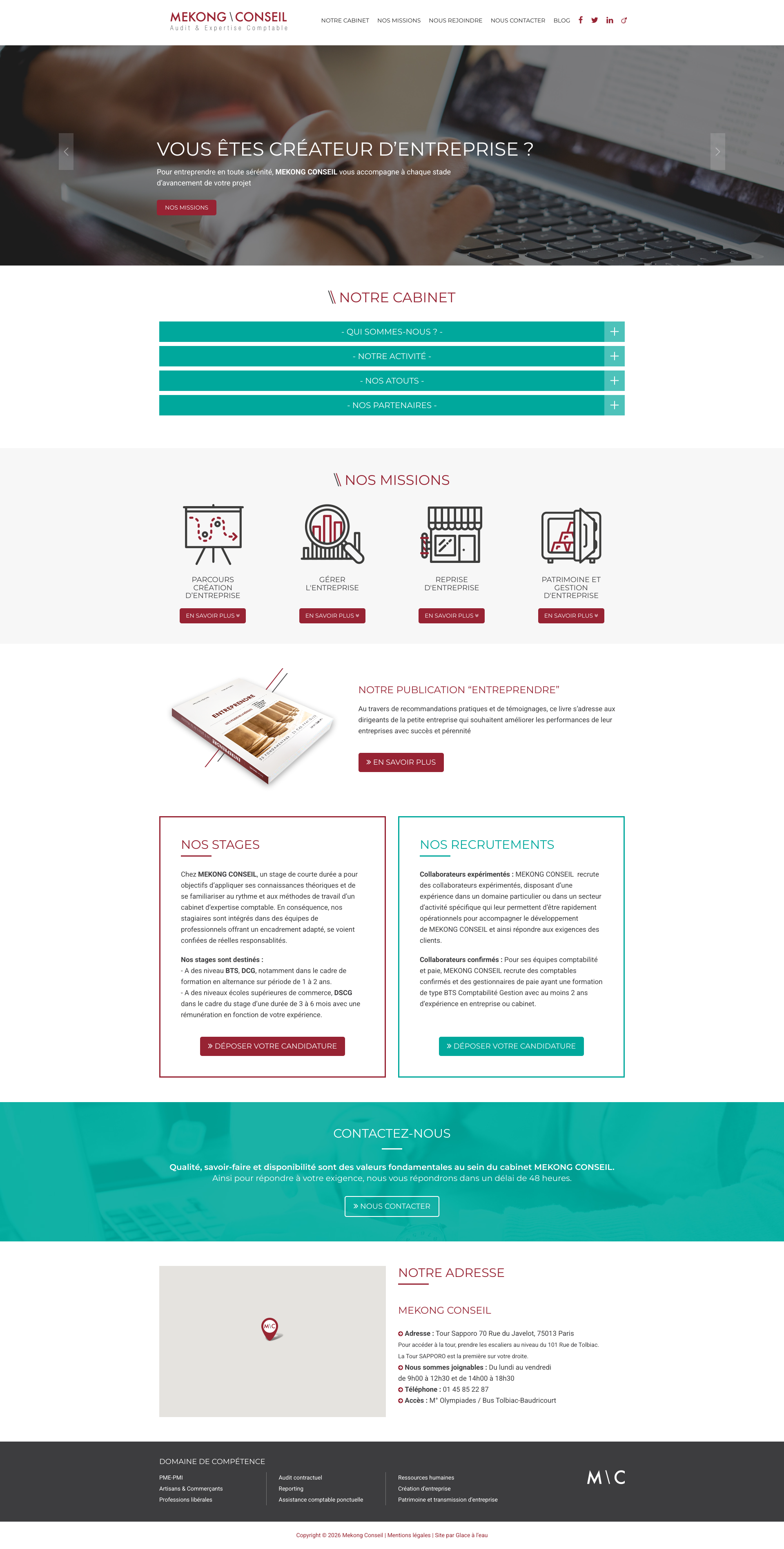 Aperçu du site
