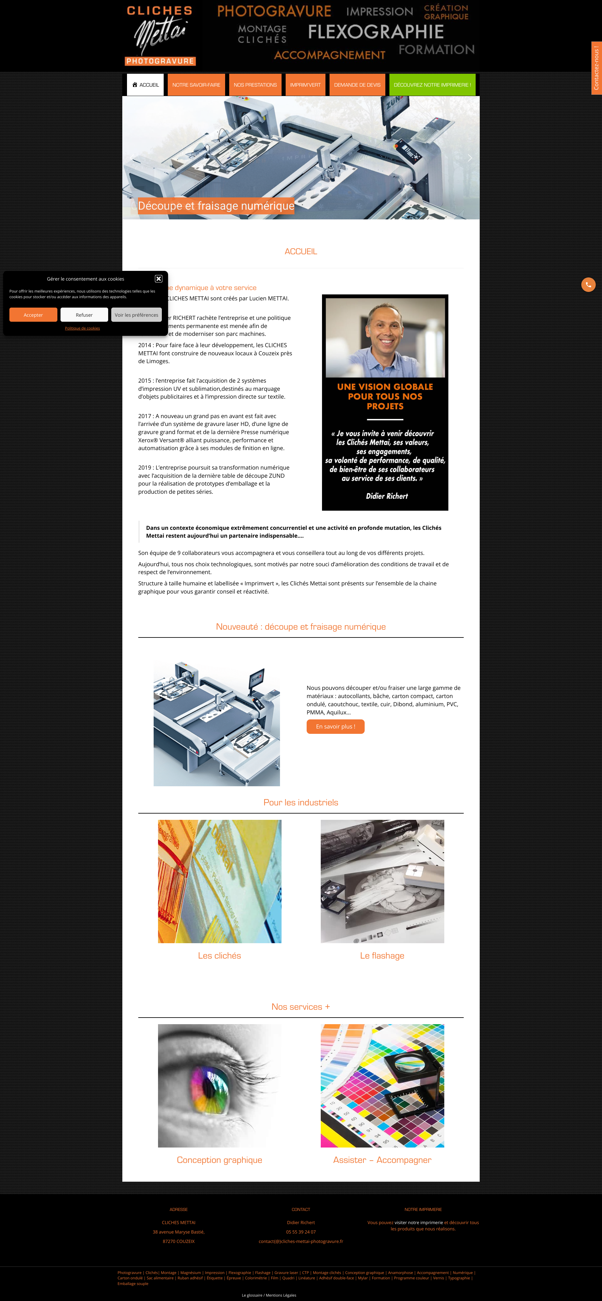 Aperçu du site