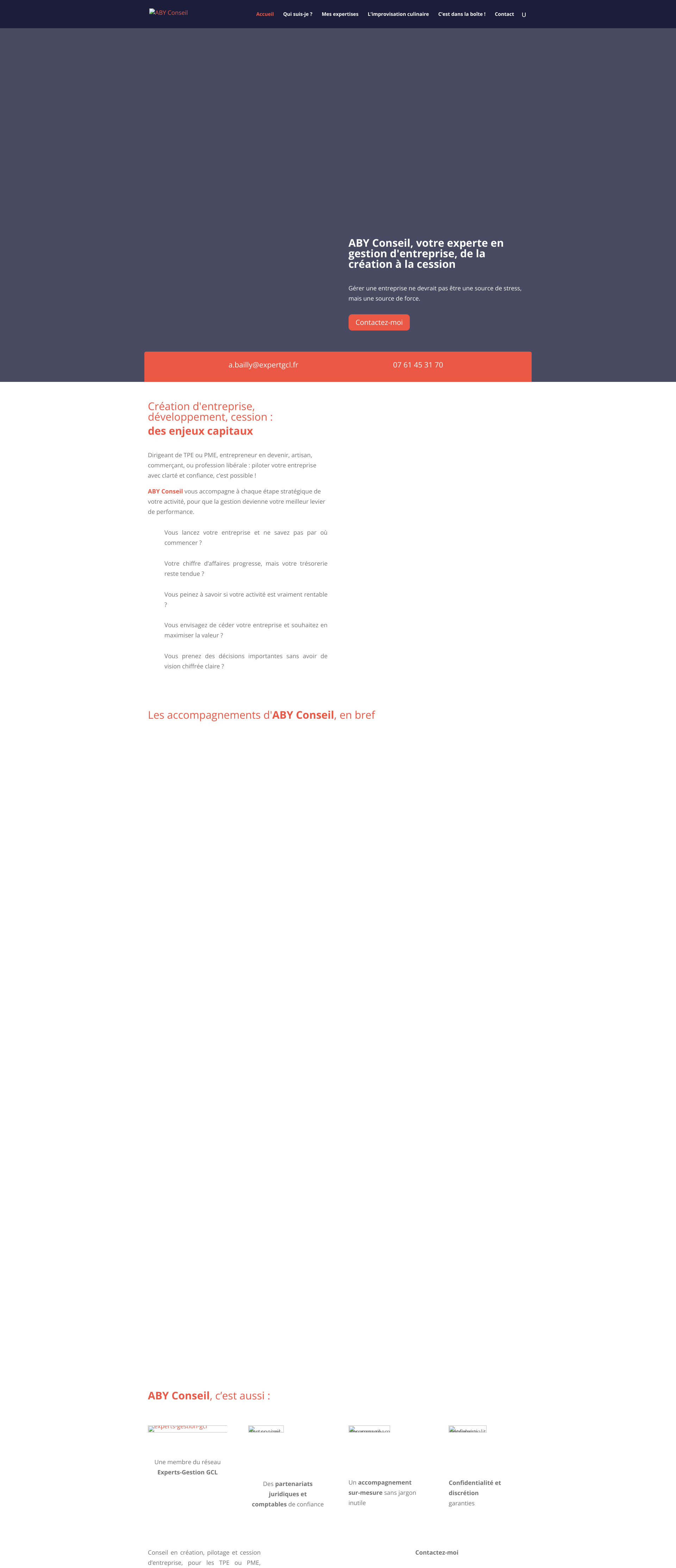 Aperçu du site