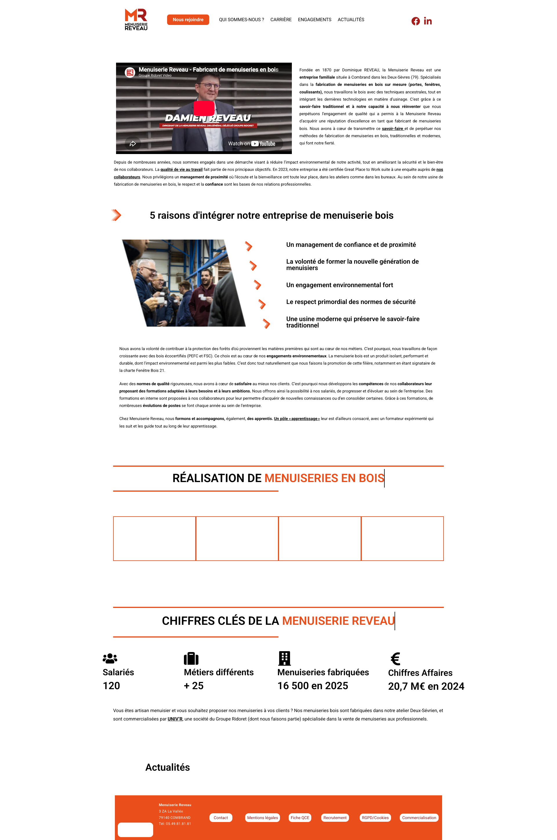 Aperçu du site