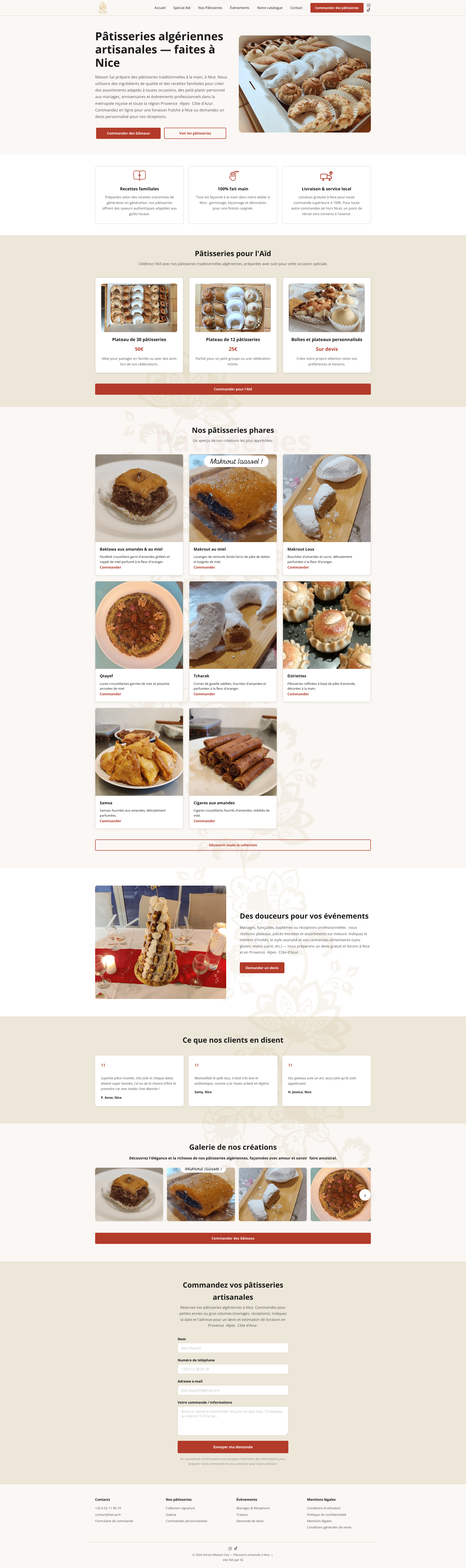 Aperçu du site