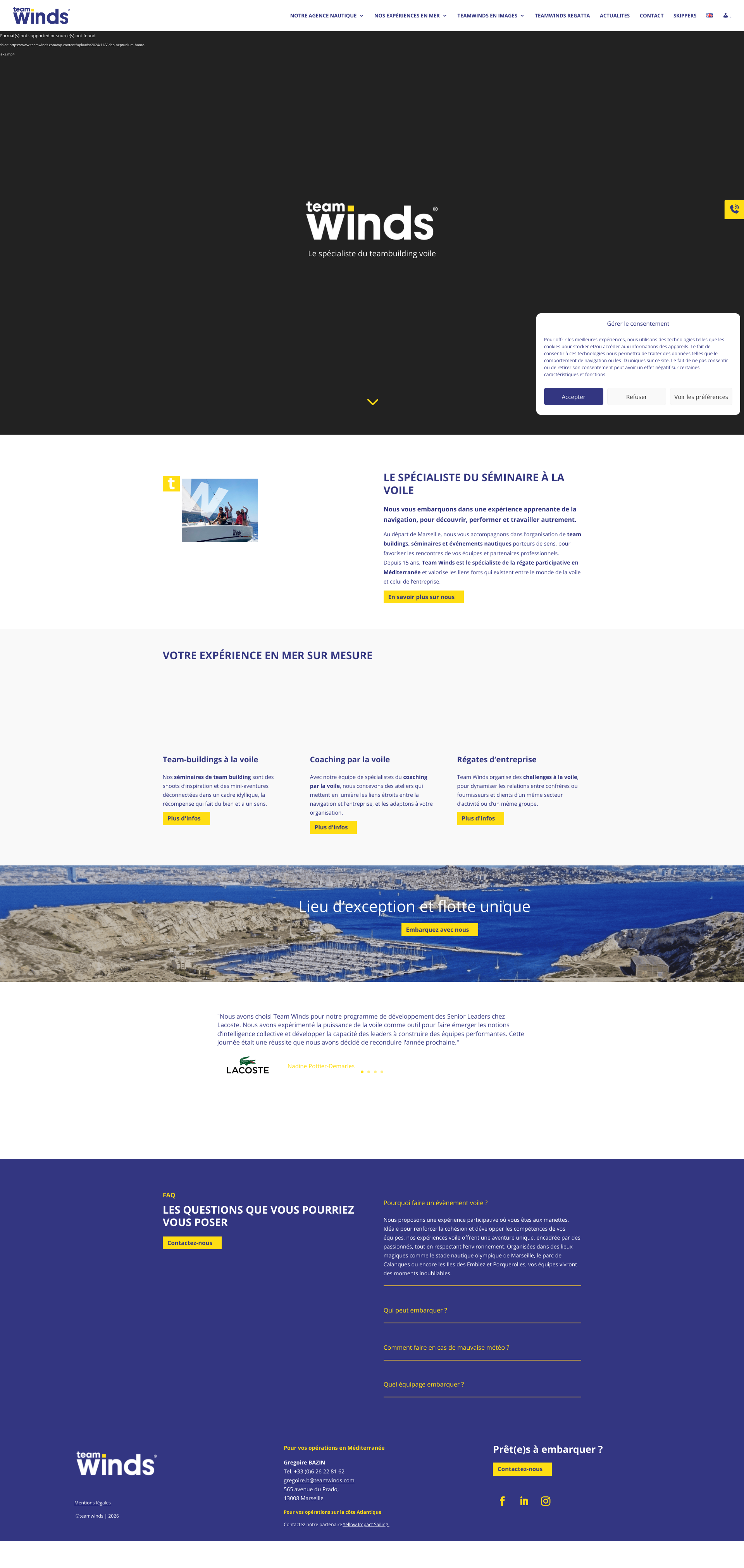 Aperçu du site