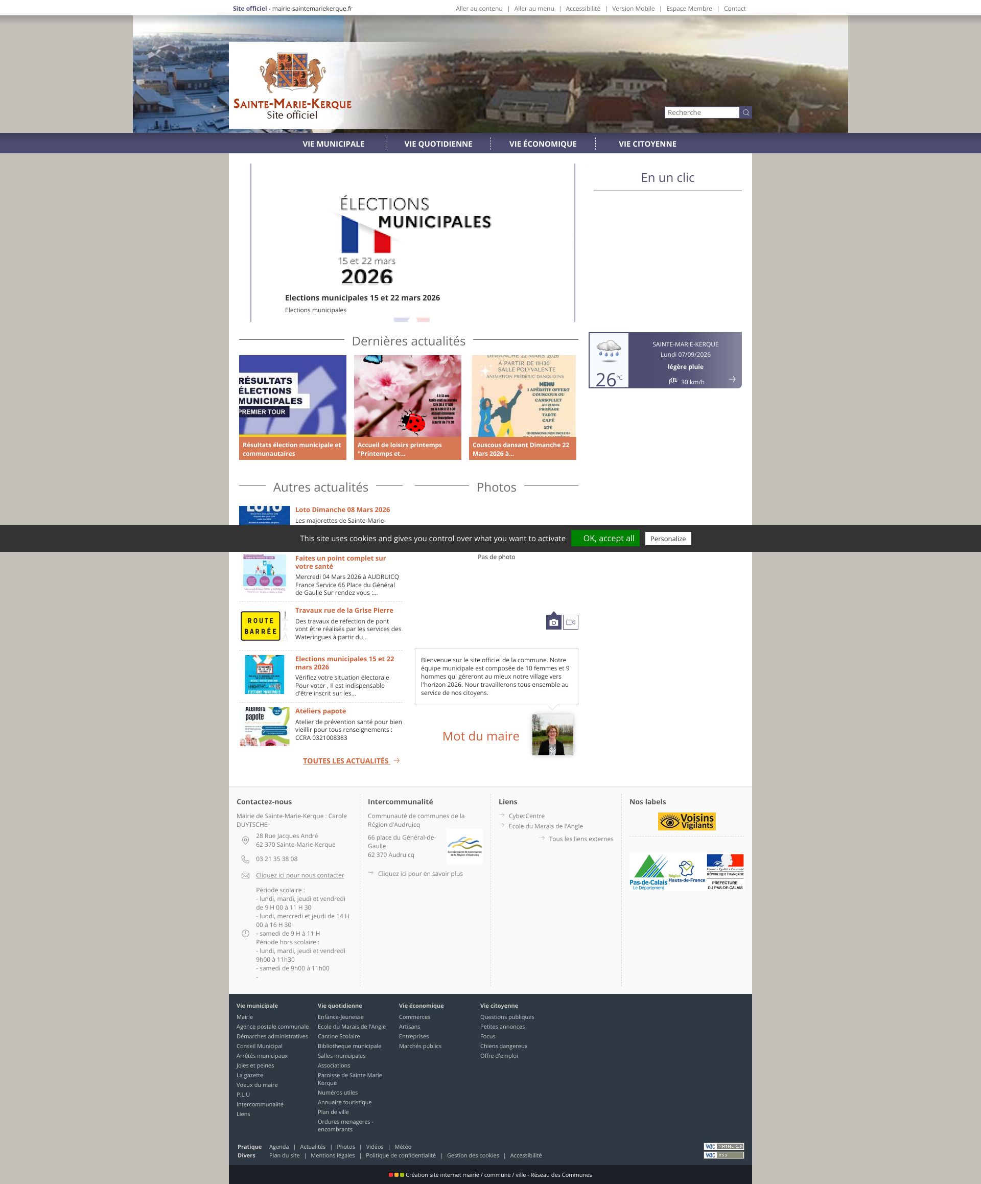 Aperçu du site