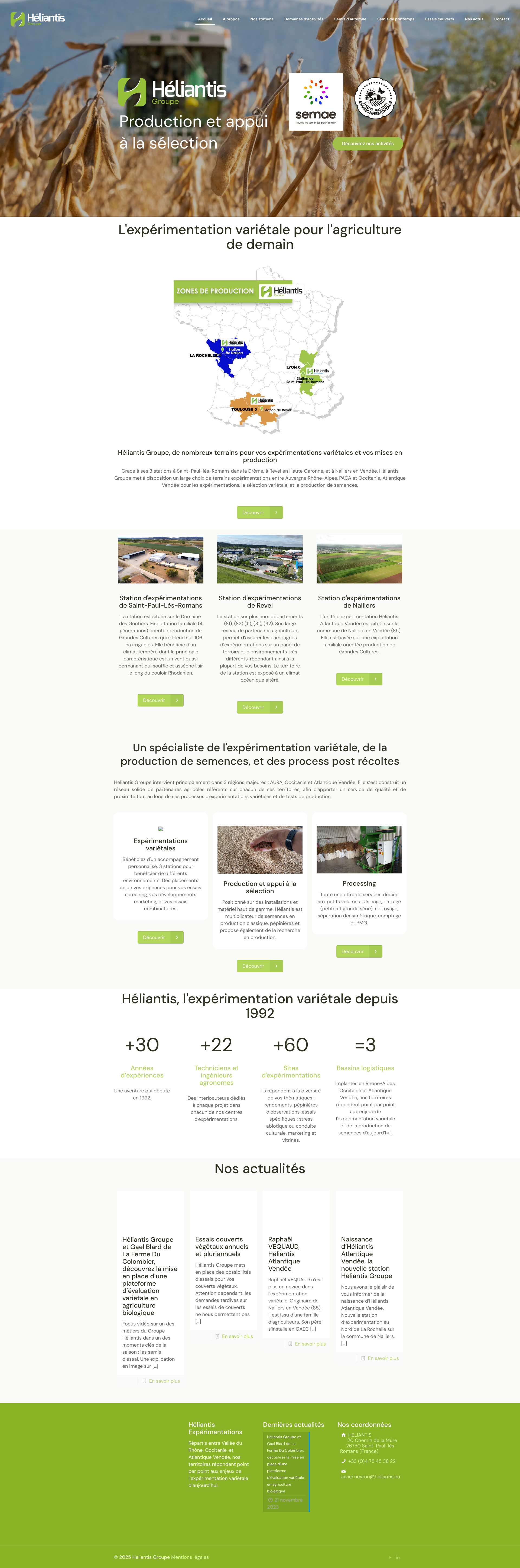 Aperçu du site