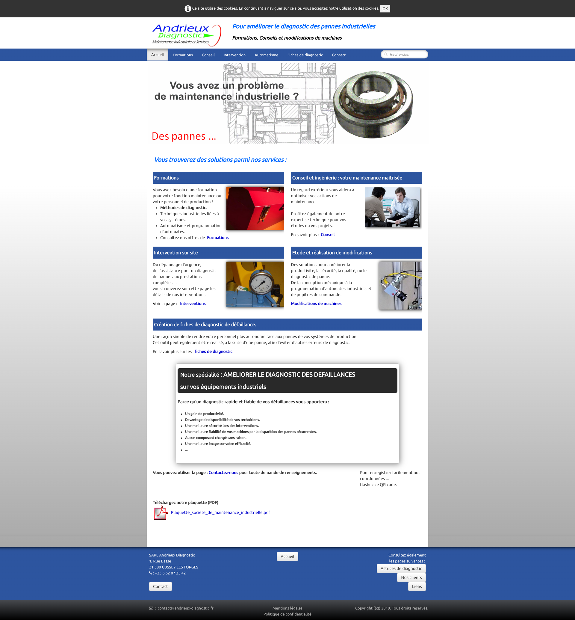 Aperçu du site