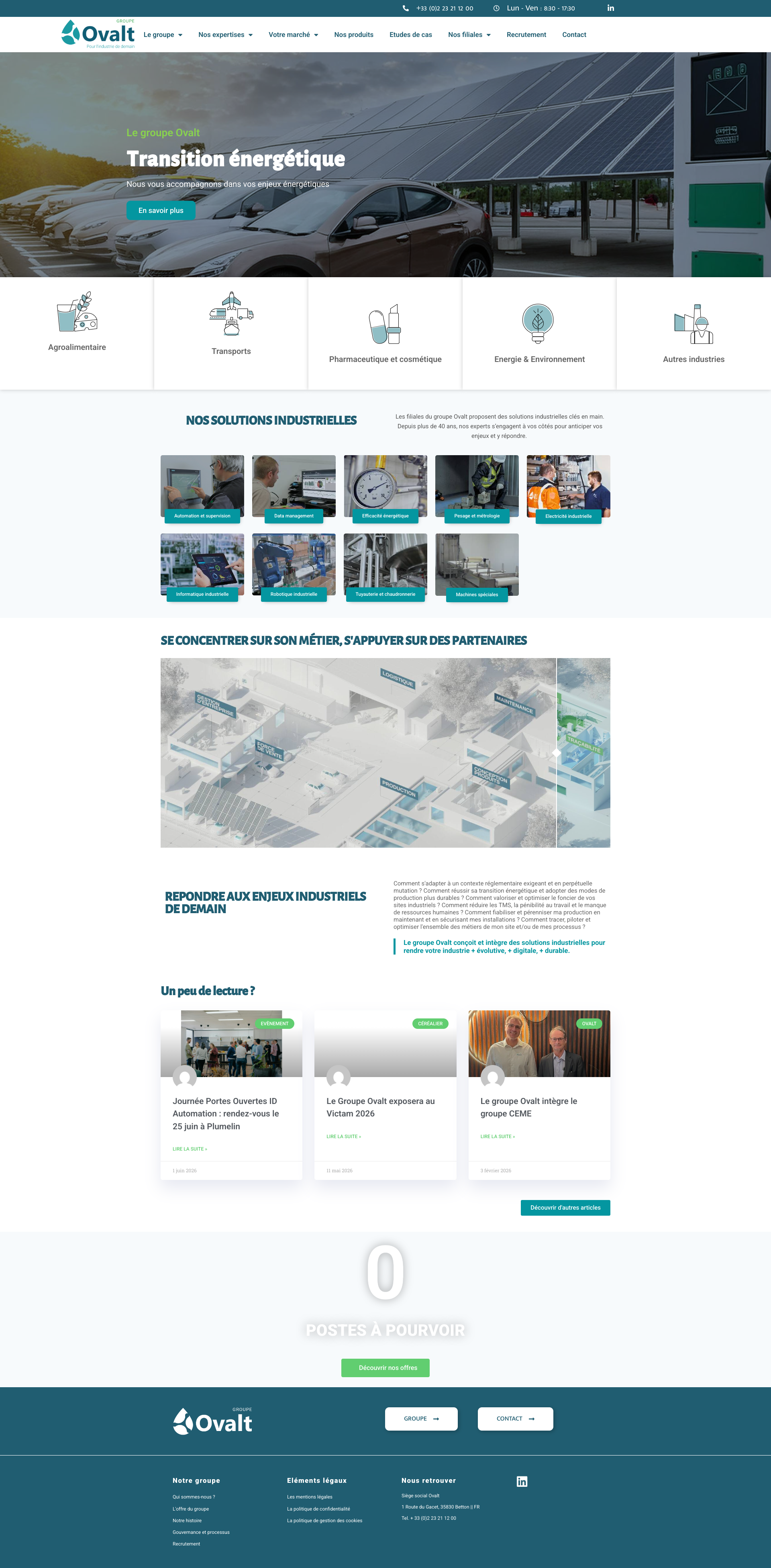 Aperçu du site