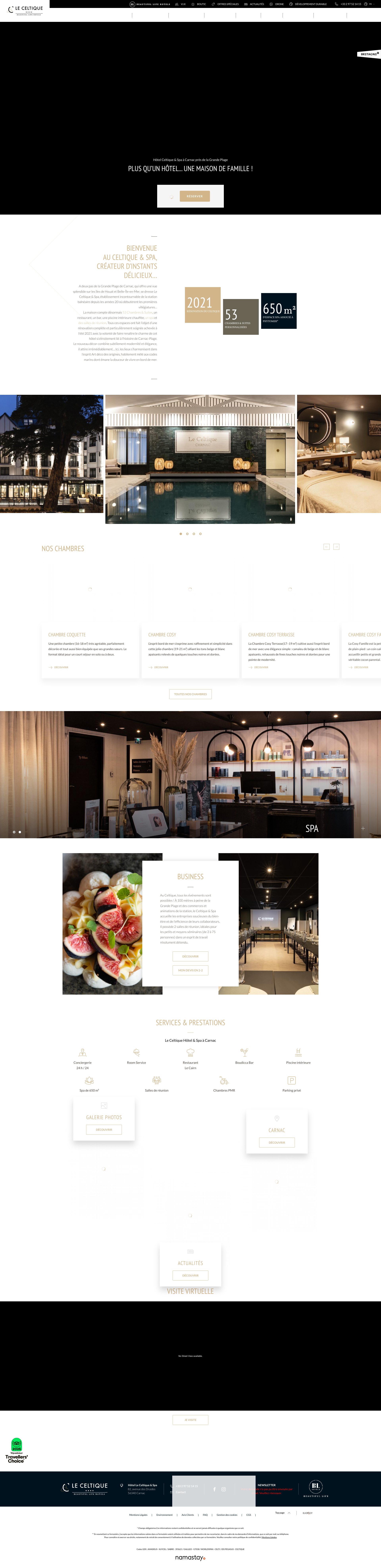 Aperçu du site