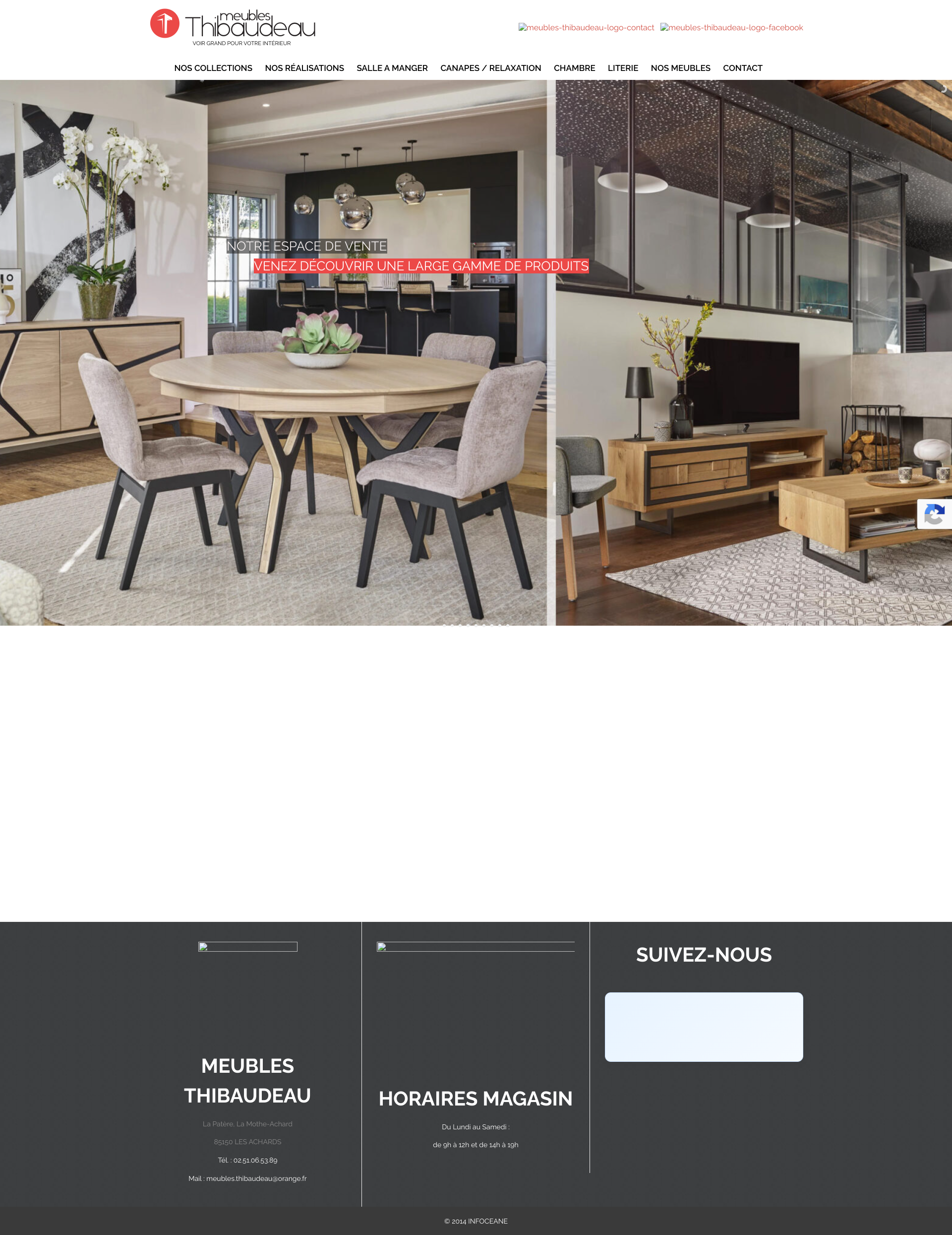 Aperçu du site