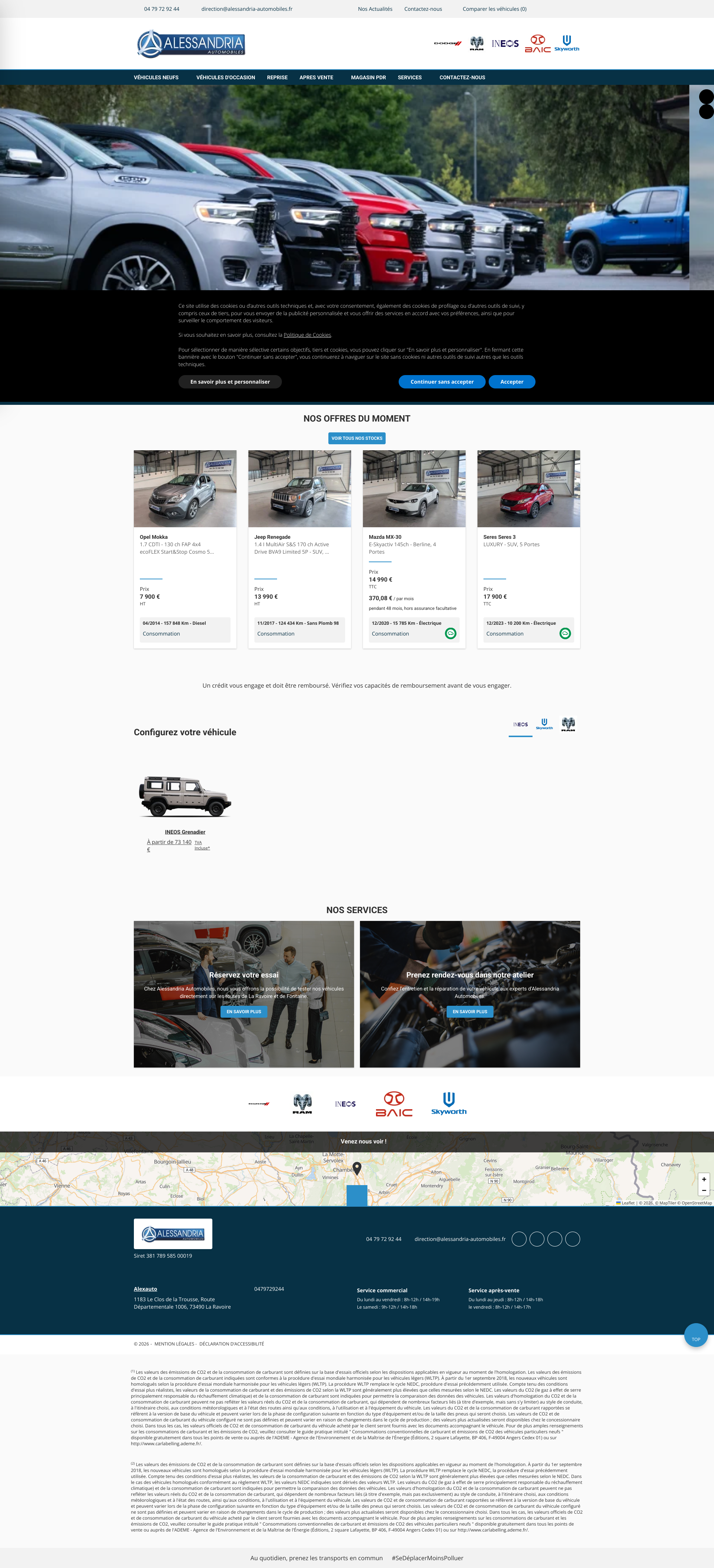 Aperçu du site