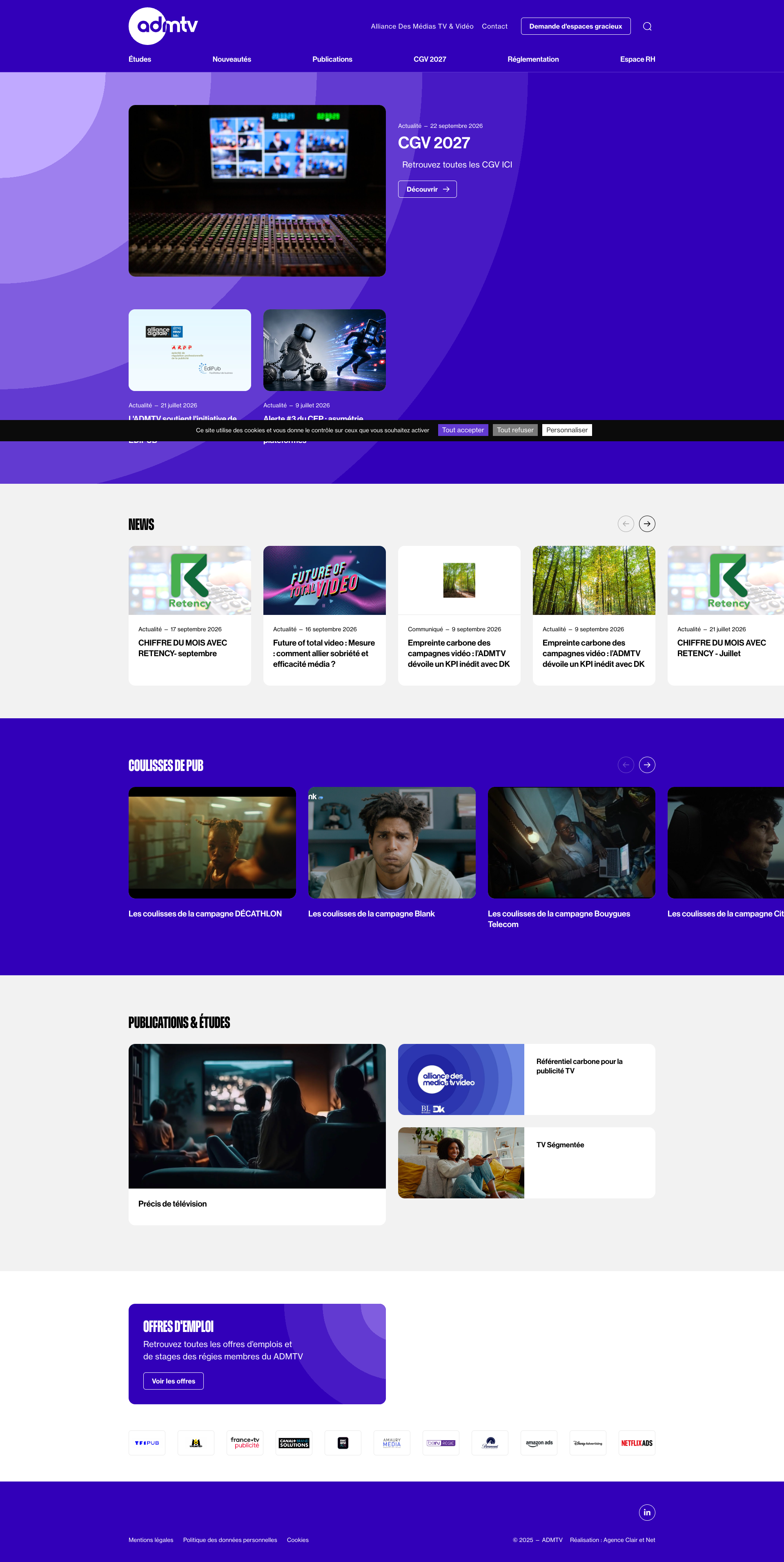 Aperçu du site