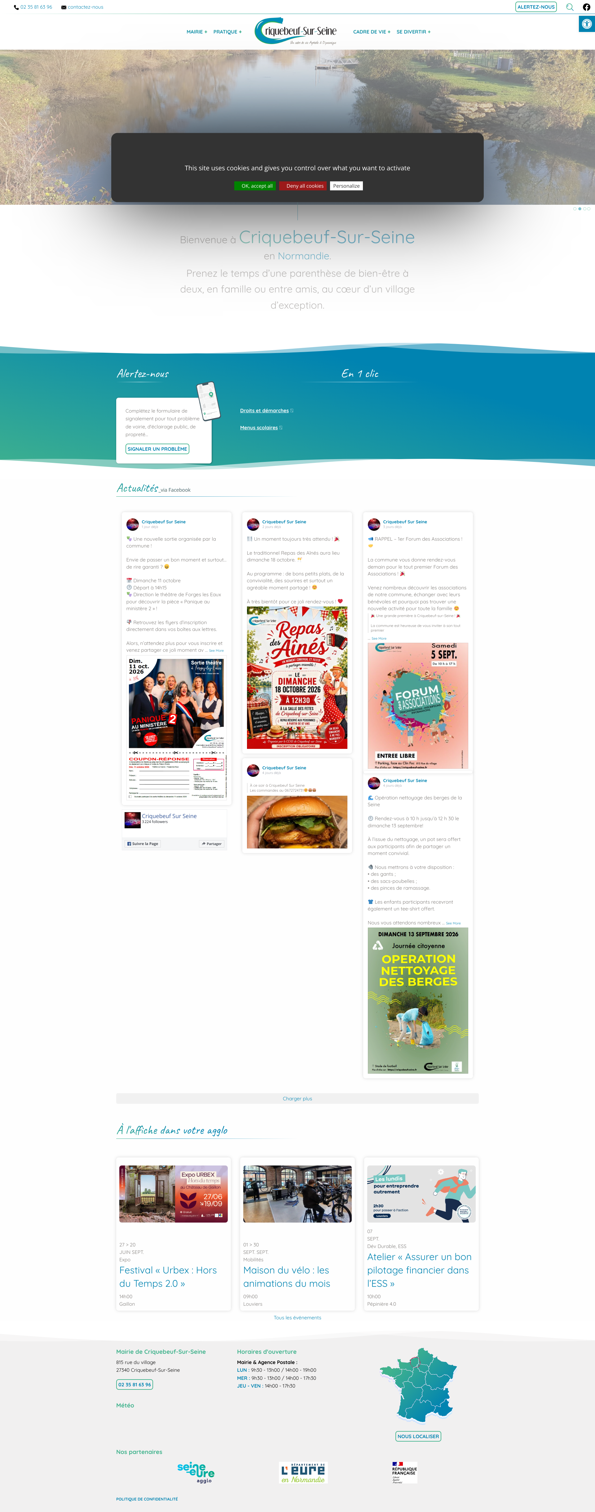Aperçu du site