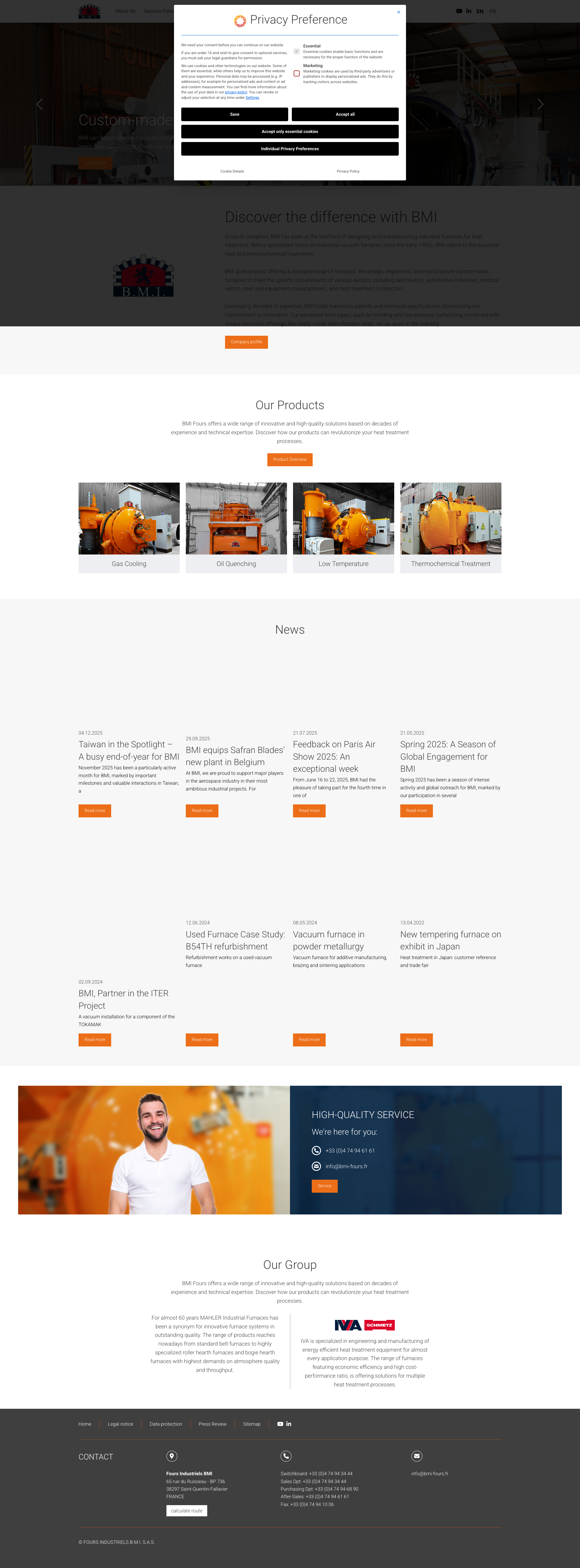 Aperçu du site