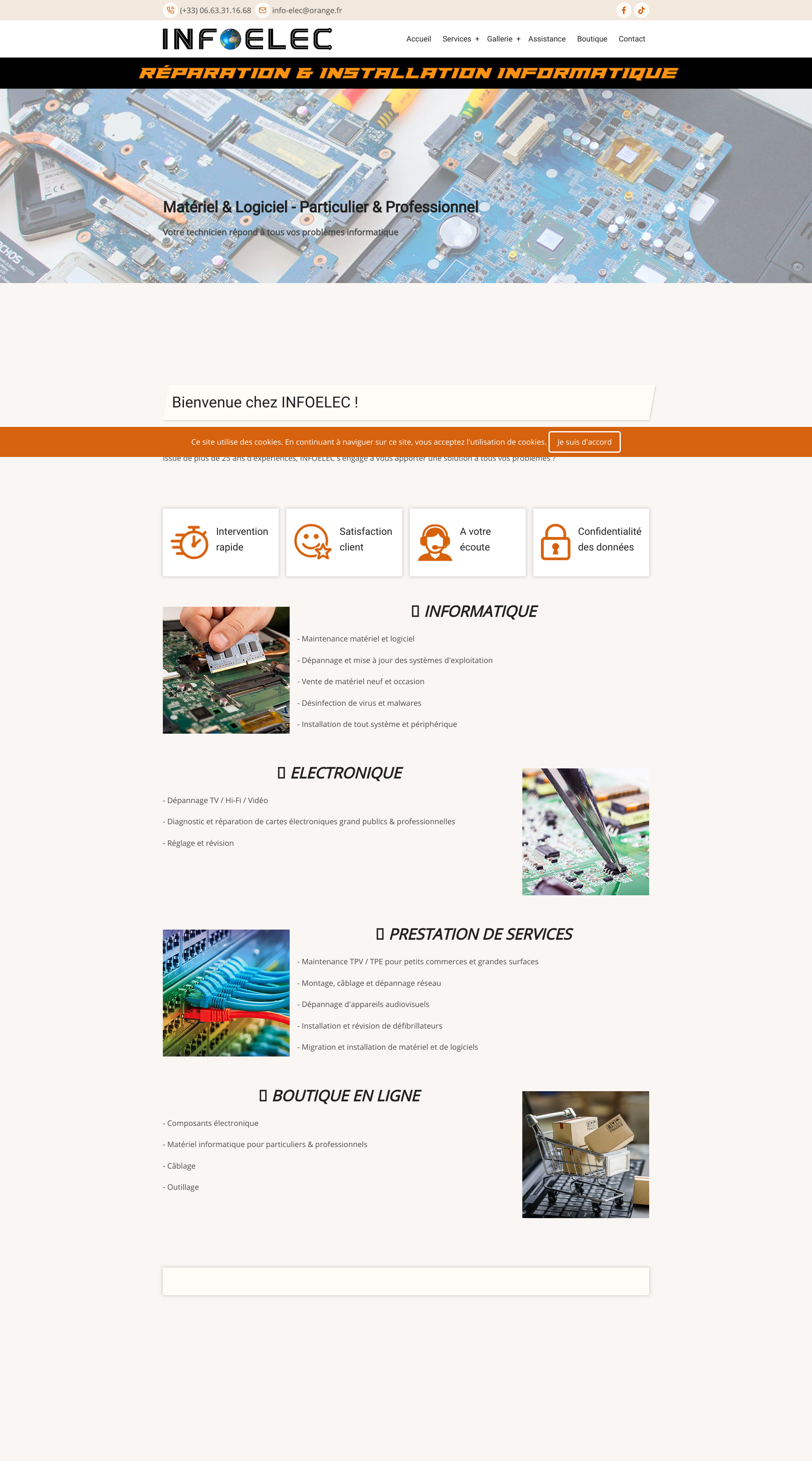 Aperçu du site