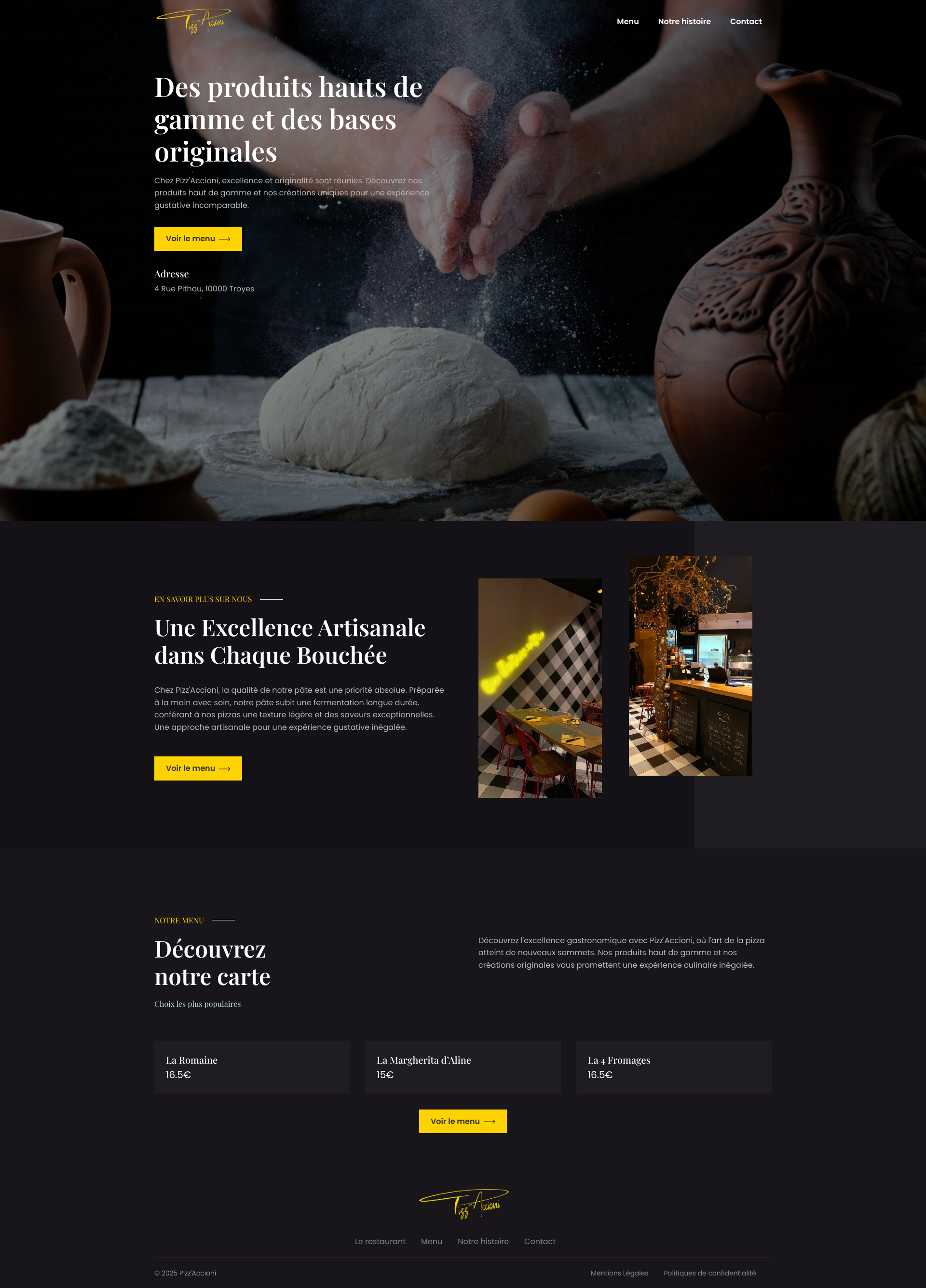 Aperçu du site