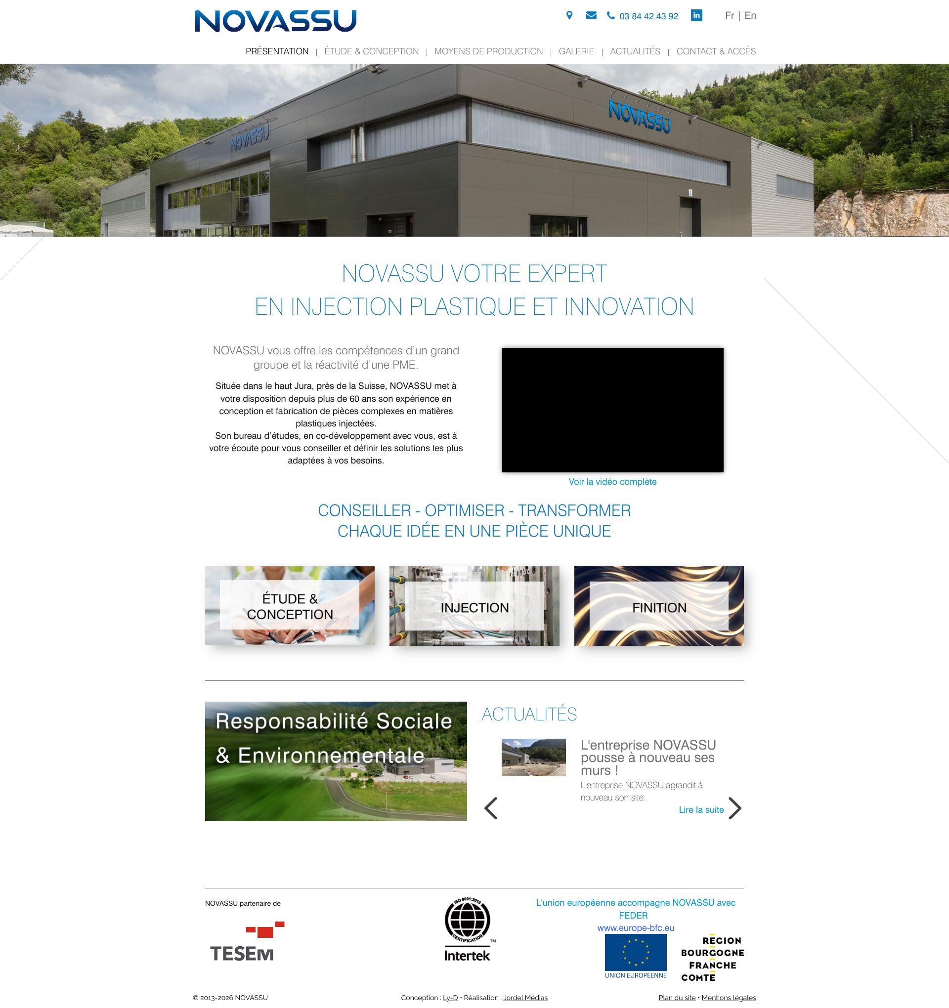 Aperçu du site