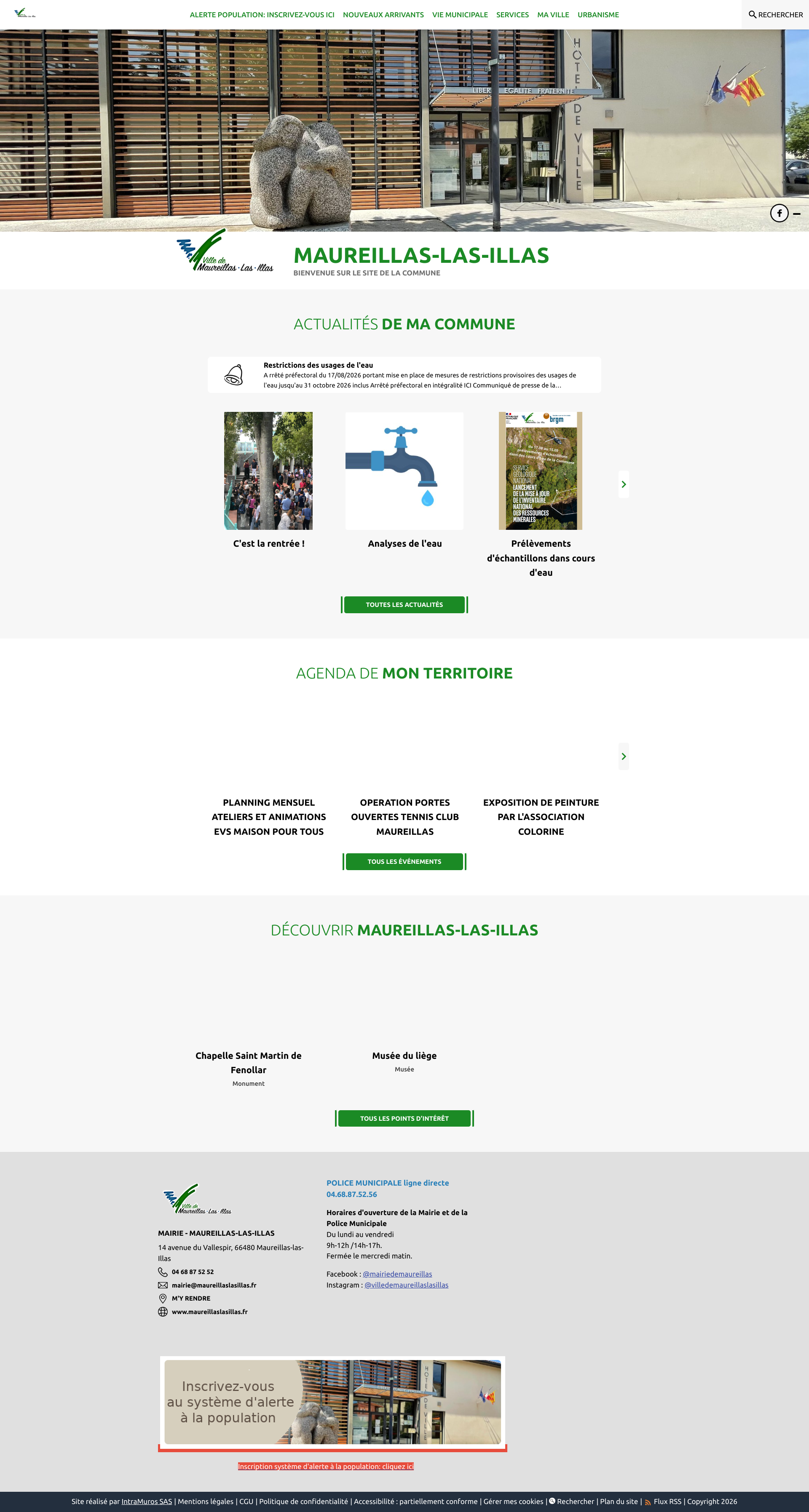 Aperçu du site