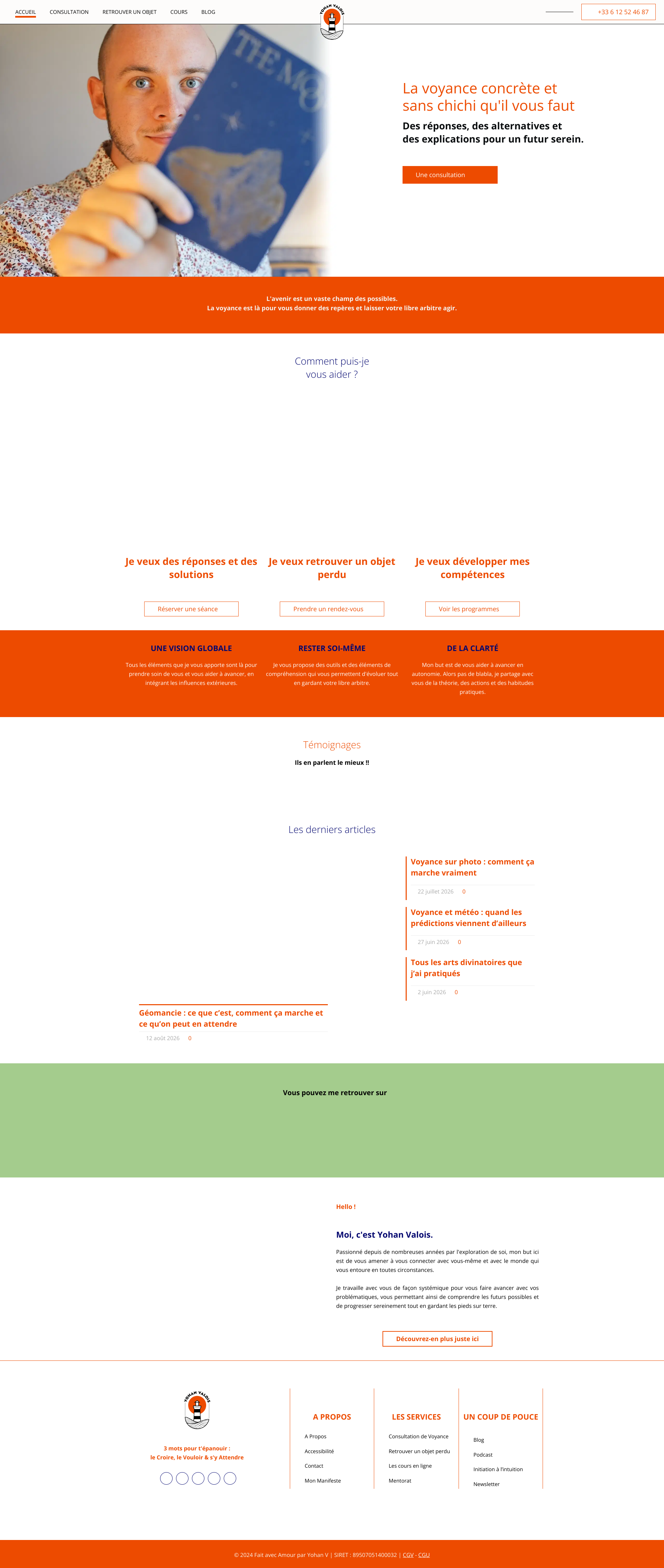 Aperçu du site